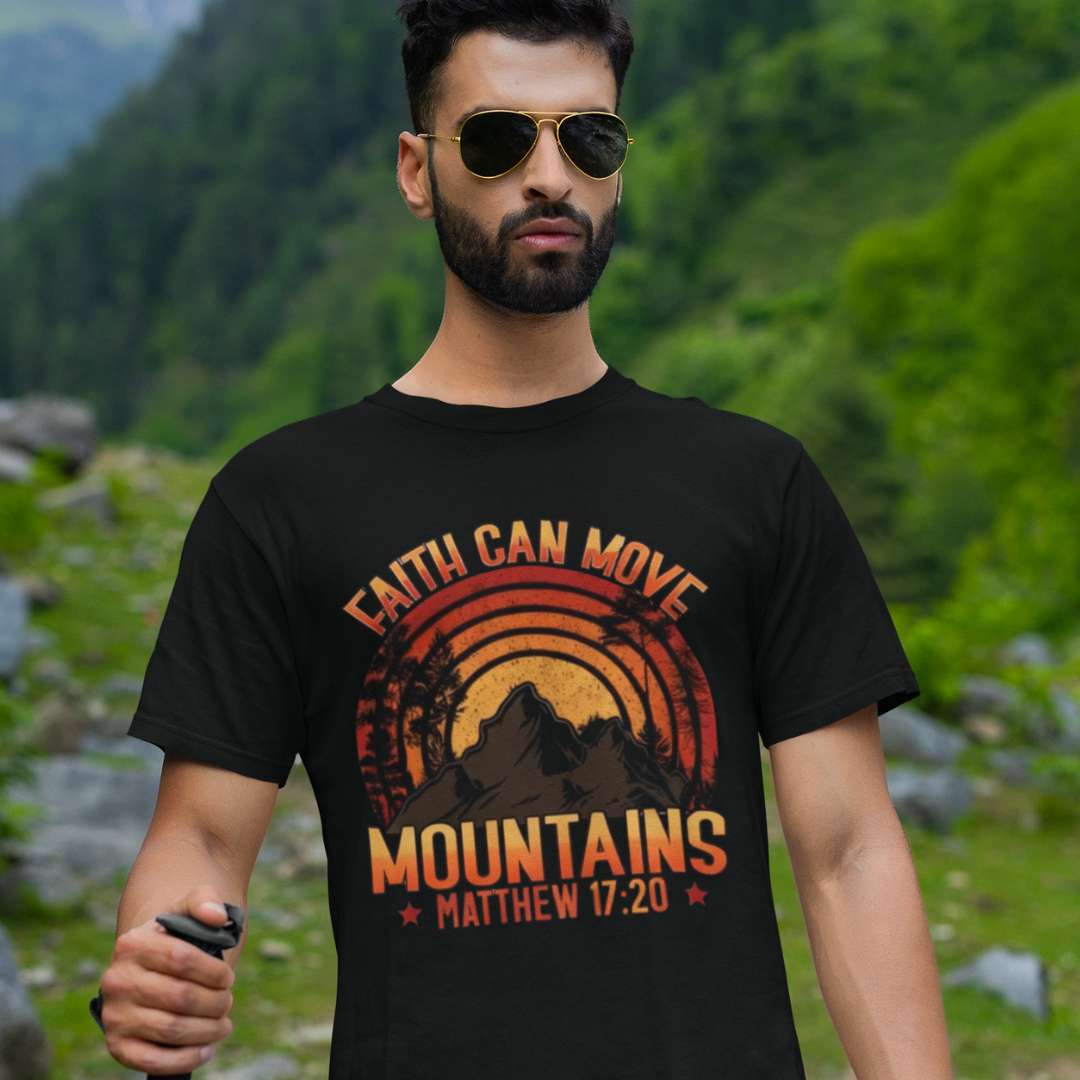 Faith Can Move Mountains - Unisex Supima T-Shirt