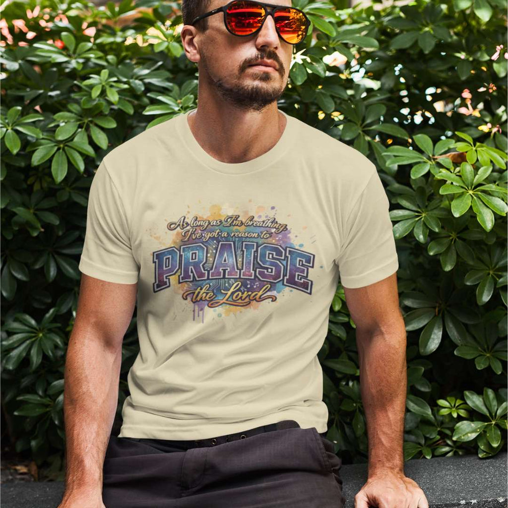 As Long As I'm Breathing I'll Praise - Unisex Supima T-Shirt