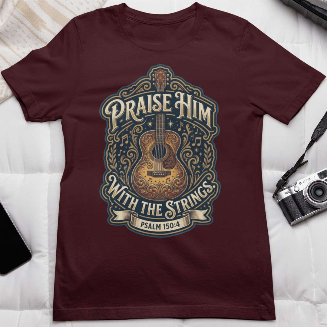 Praise Him With the Strings - Unisex Supima T-Shirt