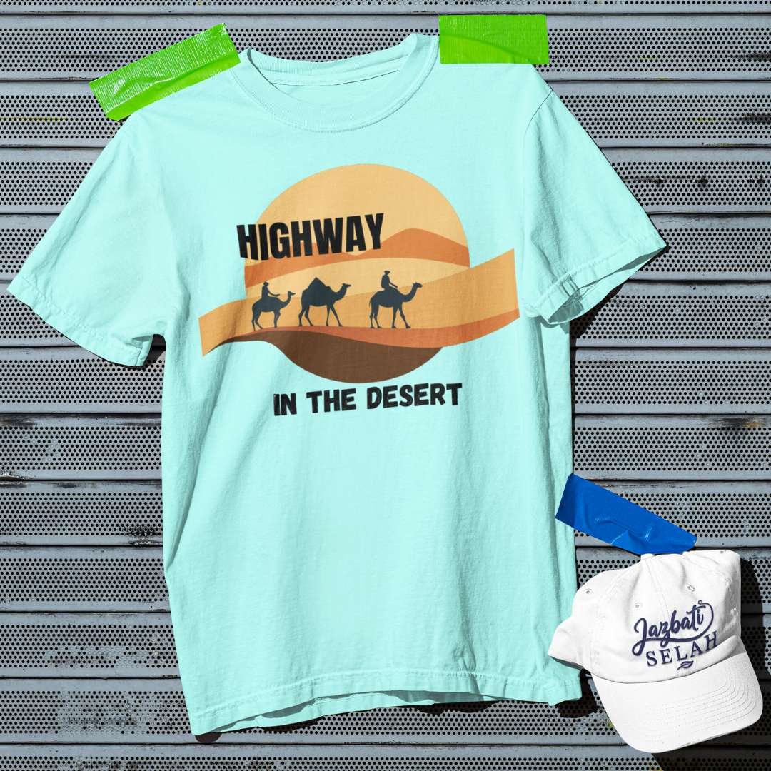Highway in the Desert - Unisex Oversized Classic T-Shirt