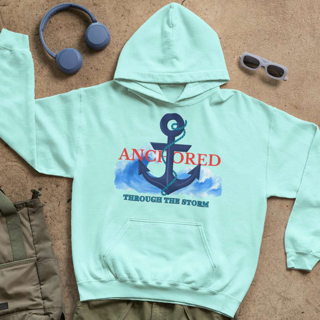 Anchored Through the Storm - Unisex Hoodie
