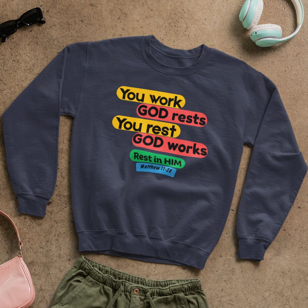 Rest in Him - Unisex Sweatshirt