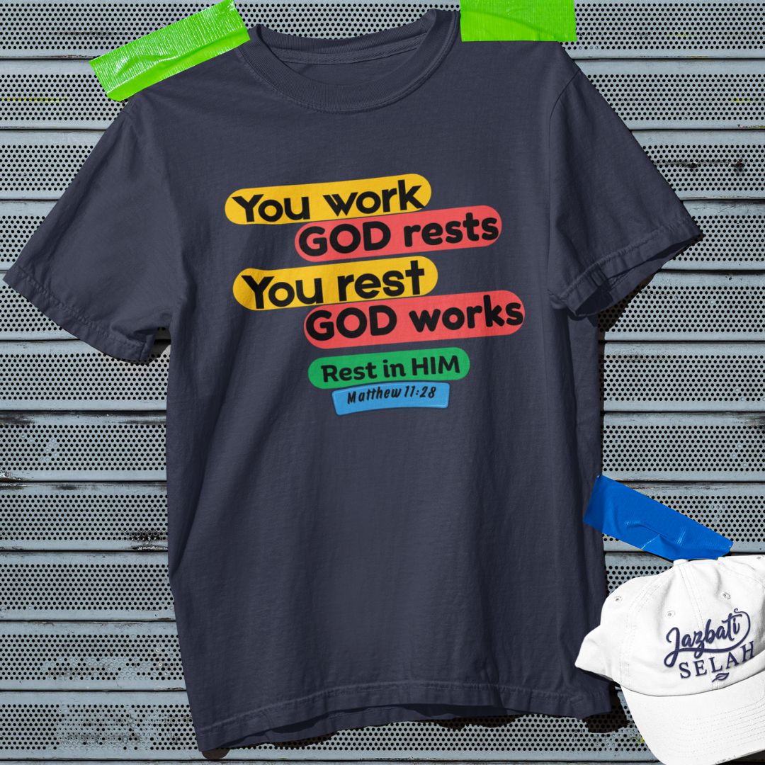 Rest in Him - Unisex Oversized Classic T-Shirt