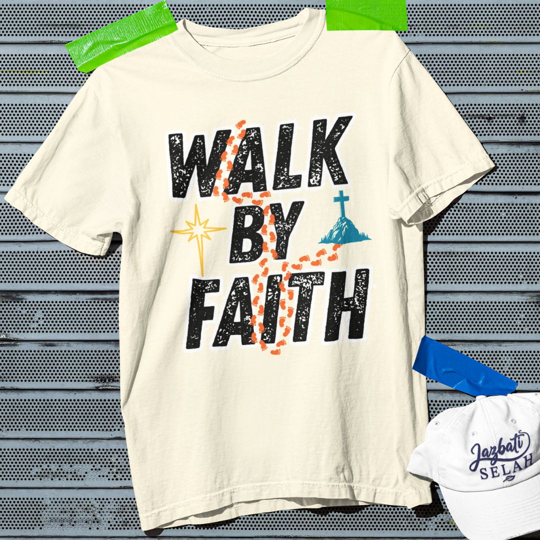 Walk by Faith - Unisex Oversized Classic T-Shirt