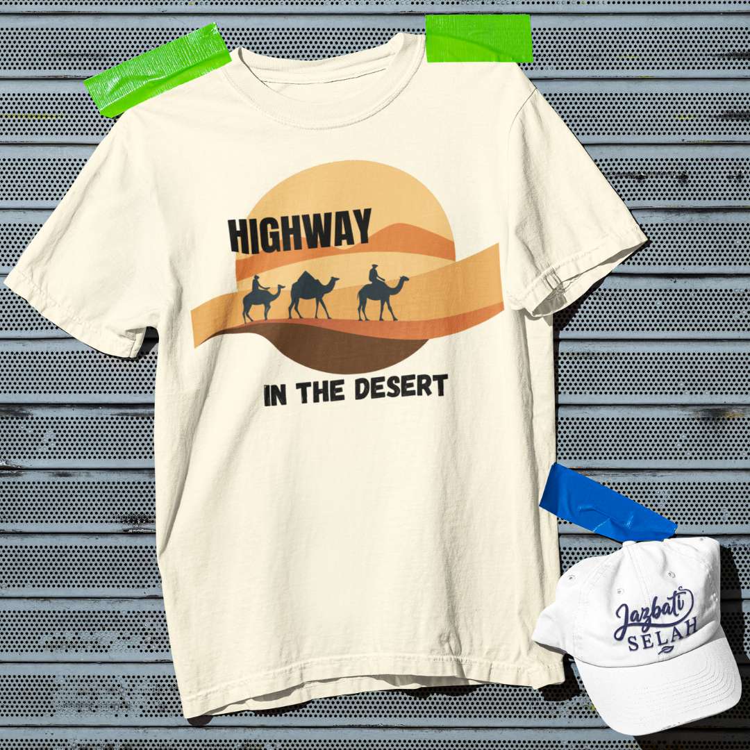 Highway in the Desert - Unisex Oversized Classic T-Shirt