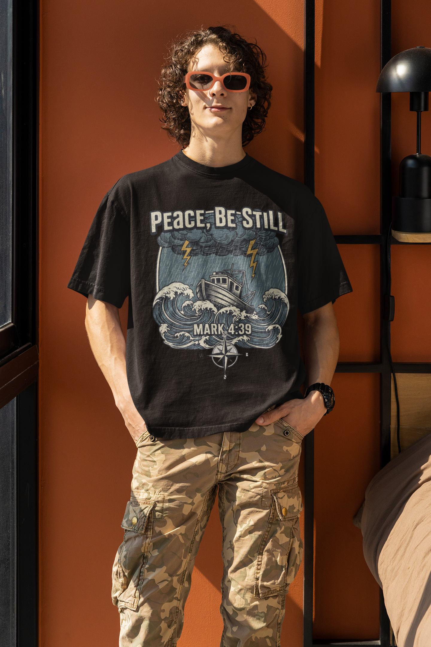 Peace Be Still - D2 - Unisex Oversized Classic T-Shirt