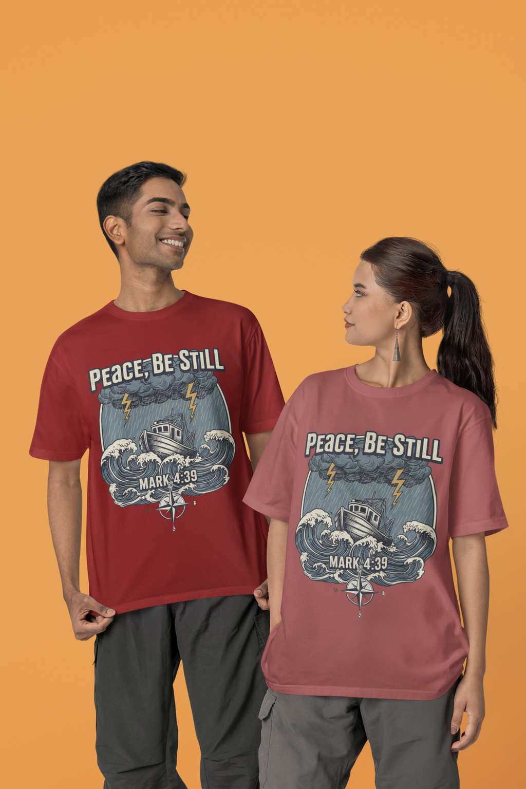 Peace Be Still - D2 - Unisex Oversized Classic T-Shirt