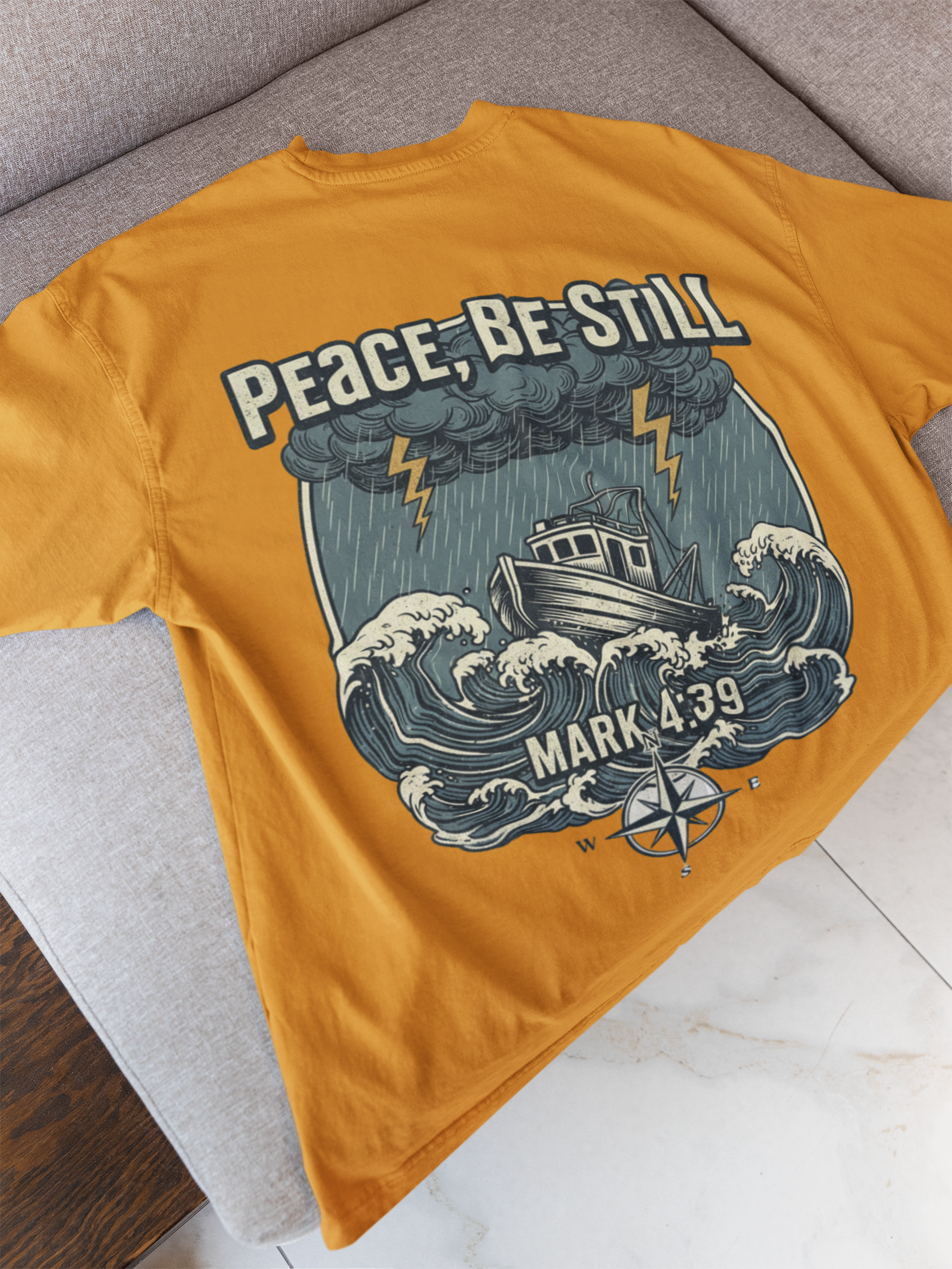 Peace Be Still - D2 - Unisex Oversized Classic T-Shirt