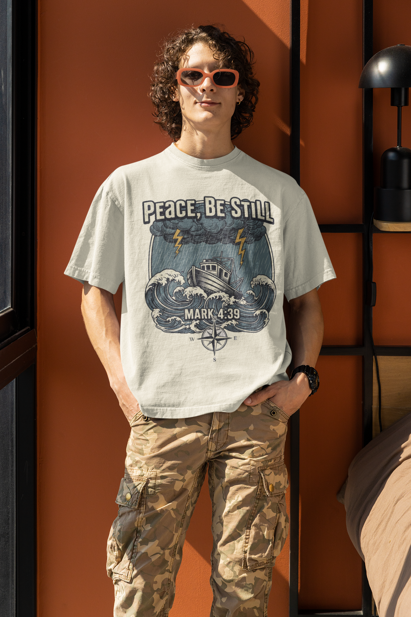 Peace Be Still - D2 - Unisex Oversized Classic T-Shirt
