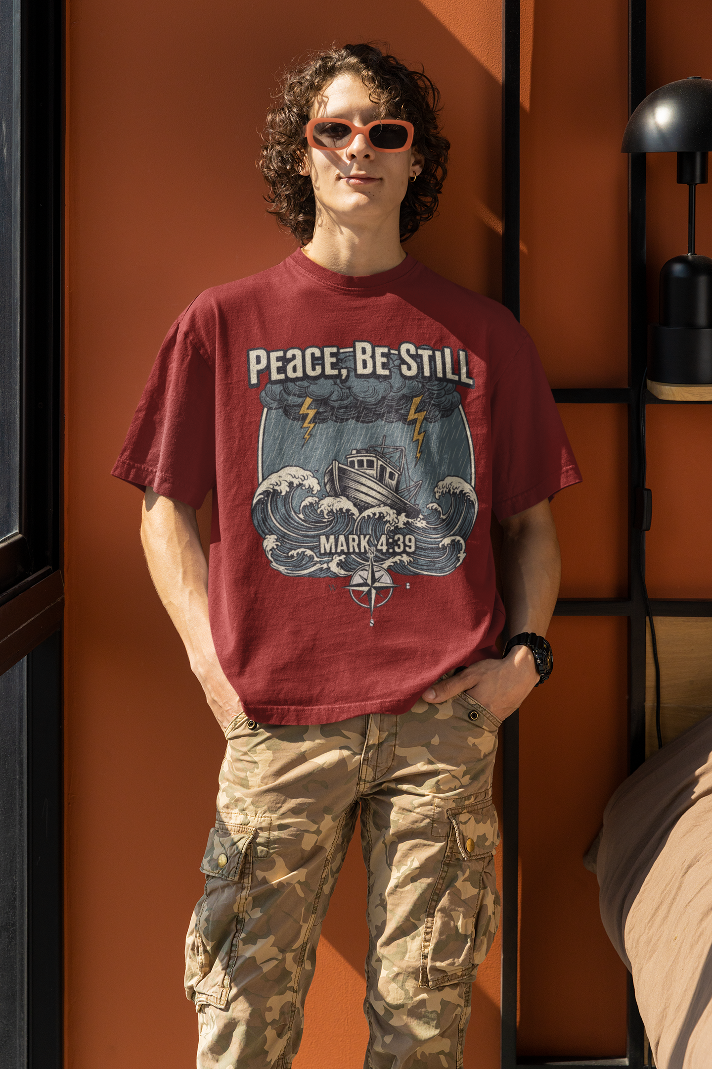 Peace Be Still - D2 - Unisex Oversized Classic T-Shirt