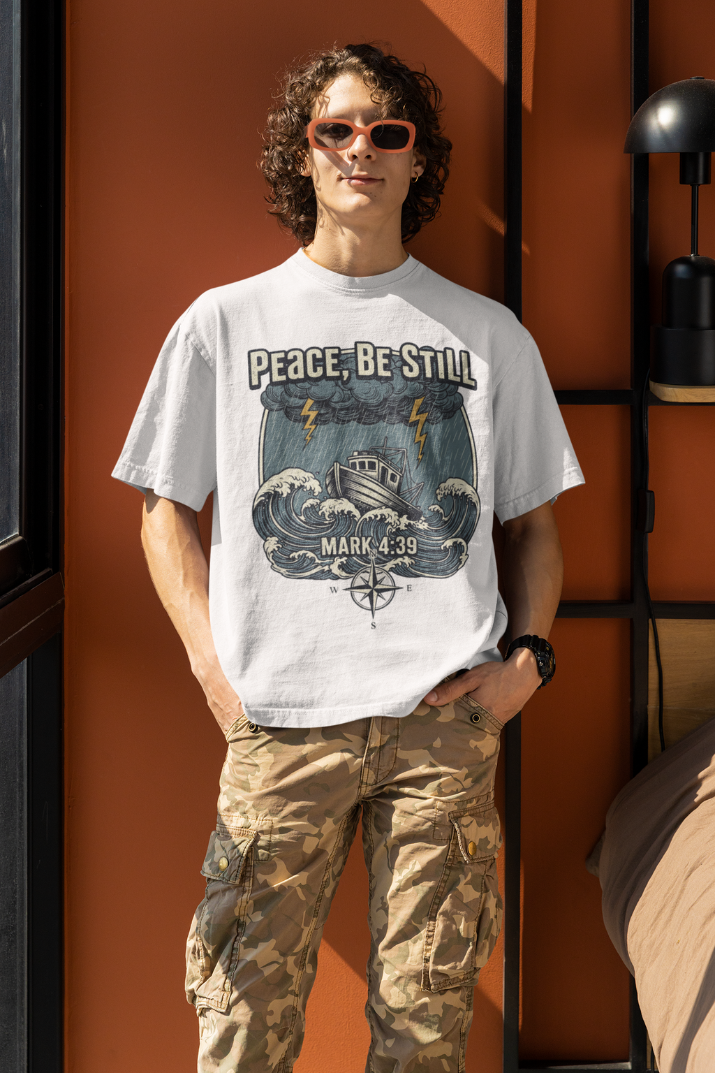 Peace Be Still - D2 - Unisex Oversized Classic T-Shirt