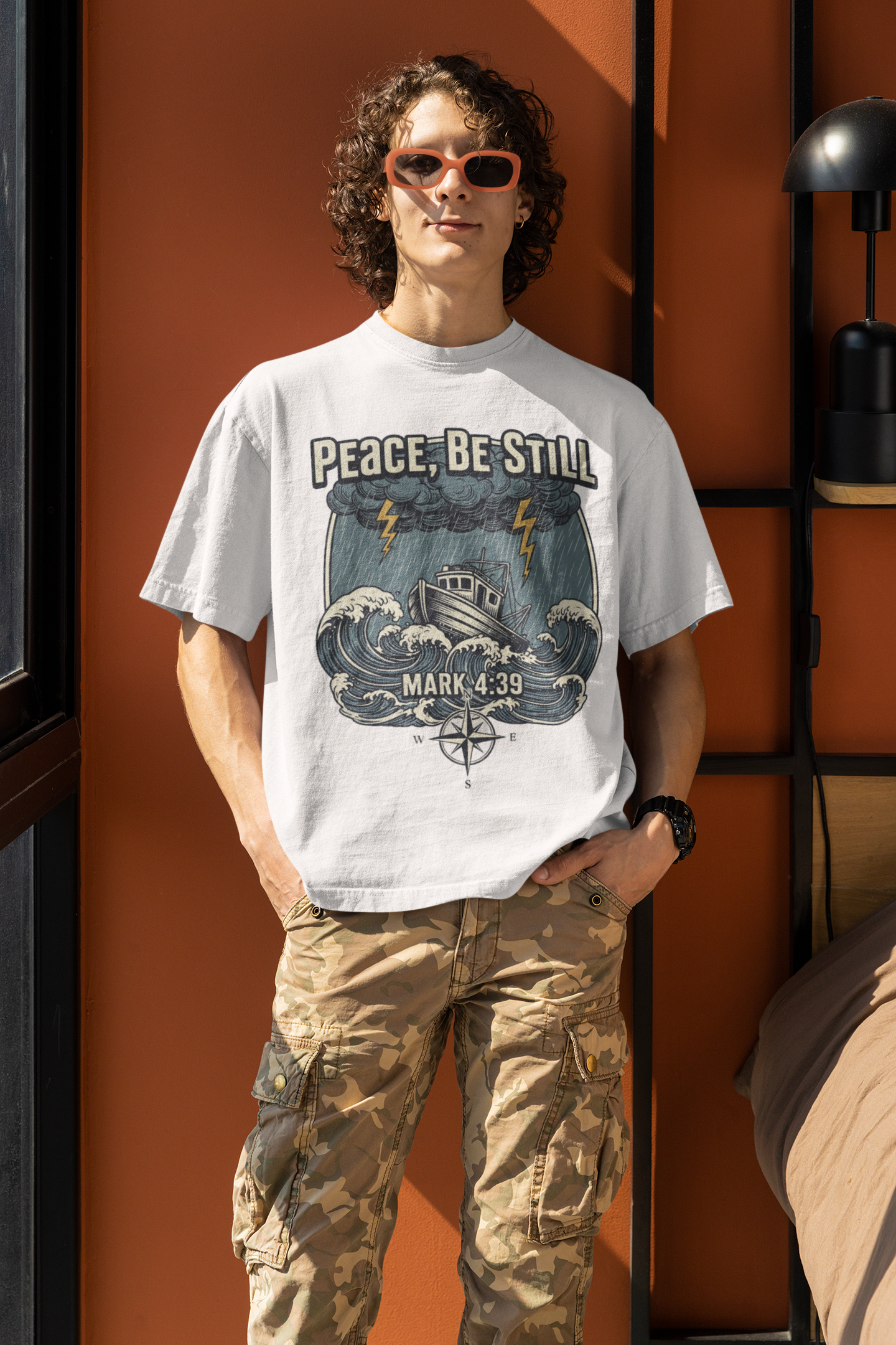 Peace Be Still - D2 - Unisex Oversized Classic T-Shirt