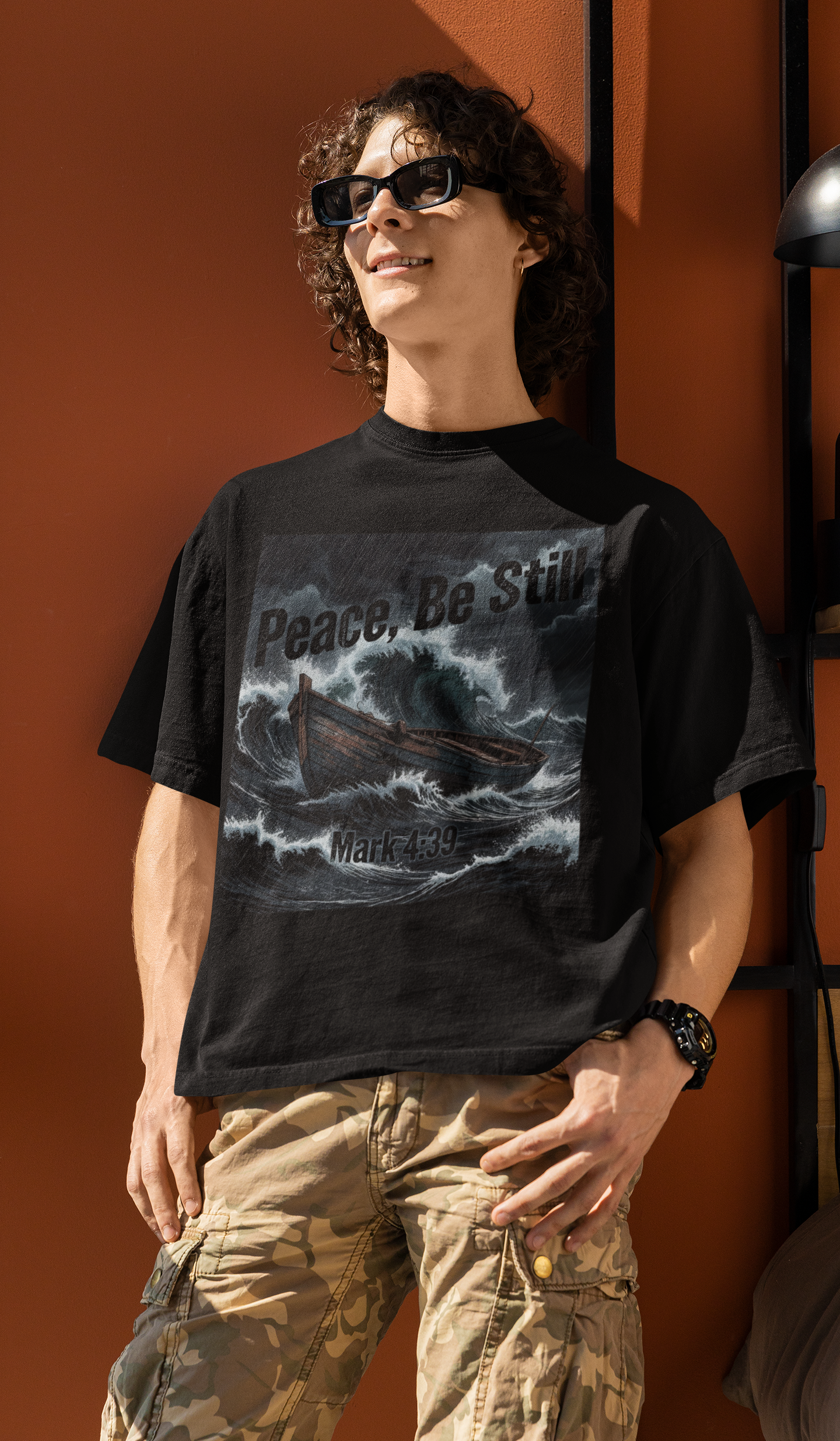 Peace Be Still - D3 - Unisex Oversized Classic T-Shirt
