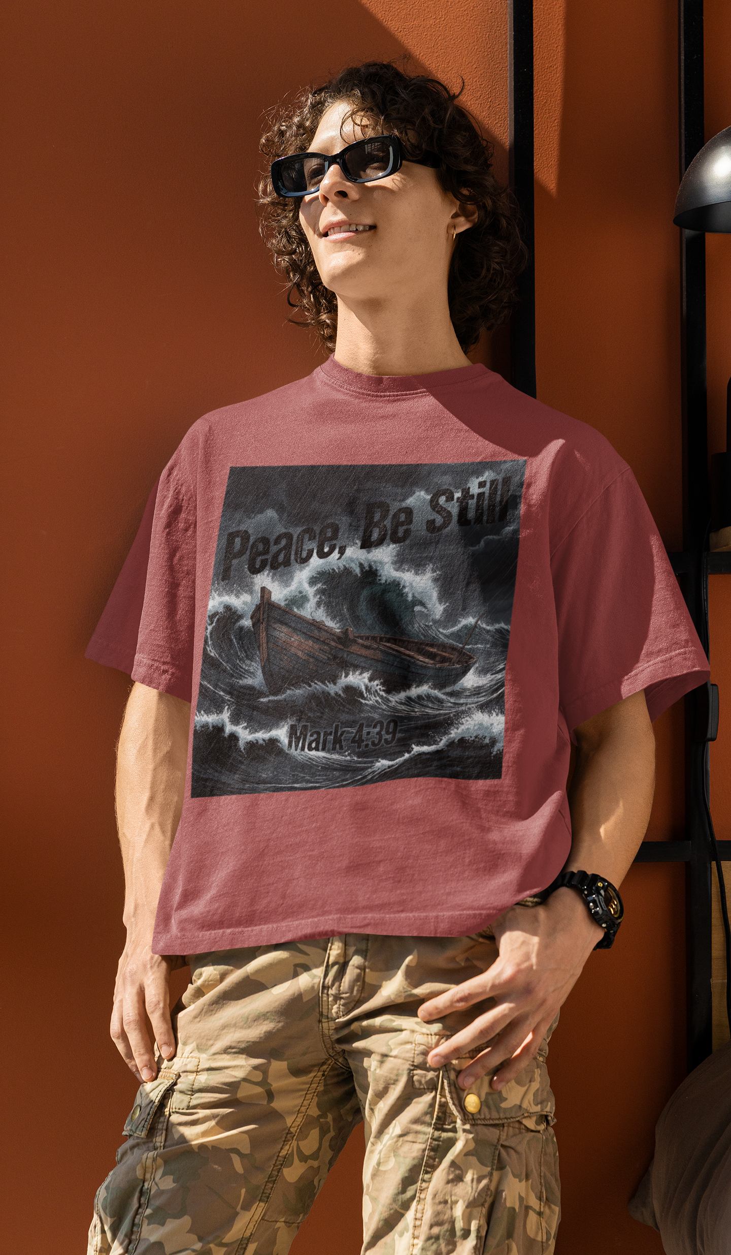 Peace Be Still - D3 - Unisex Oversized Classic T-Shirt