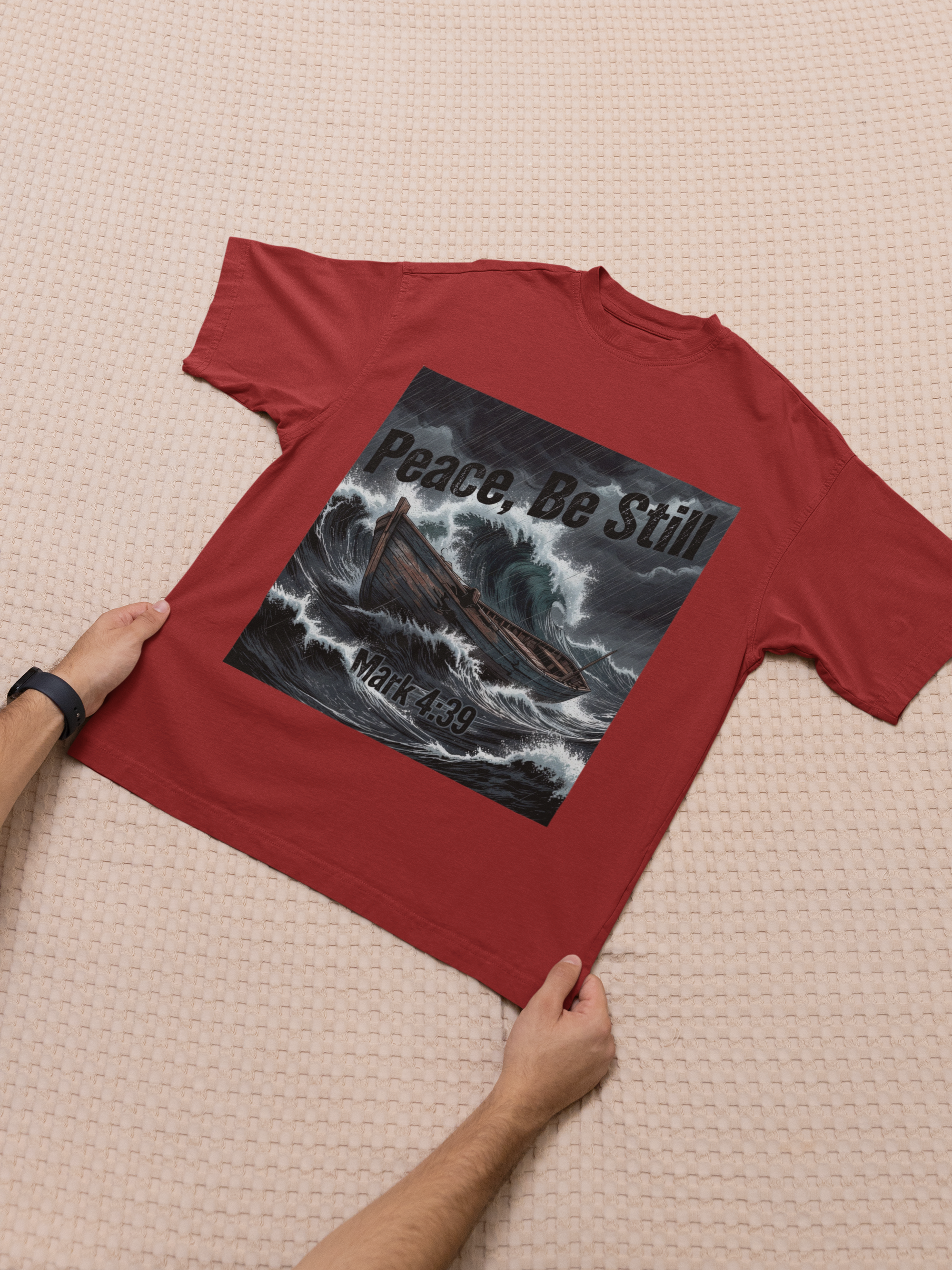 Peace Be Still - D3 - Unisex Oversized Classic T-Shirt