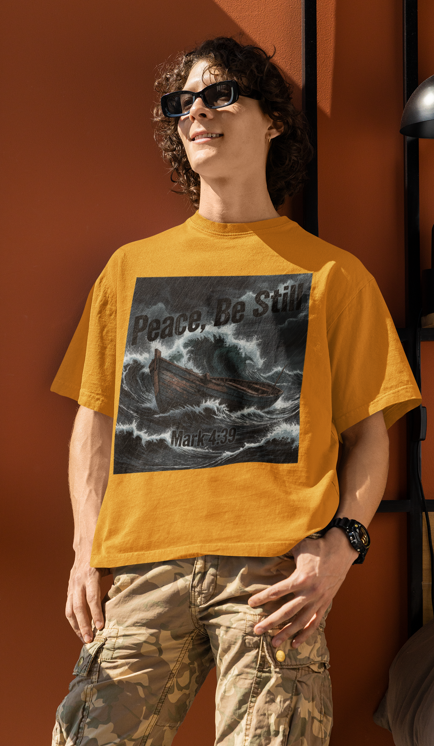 Peace Be Still - D3 - Unisex Oversized Classic T-Shirt