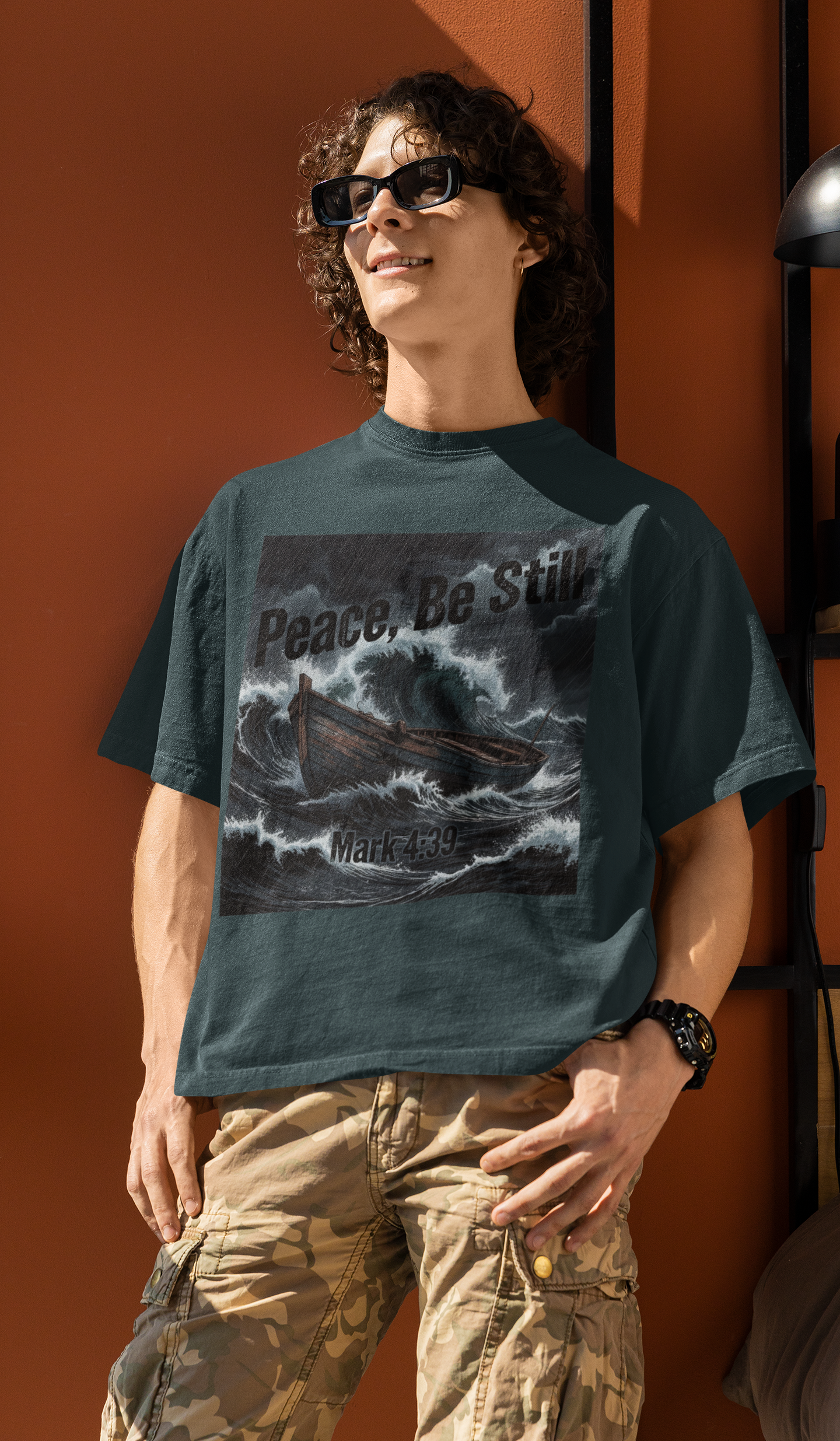 Peace Be Still - D3 - Unisex Oversized Classic T-Shirt