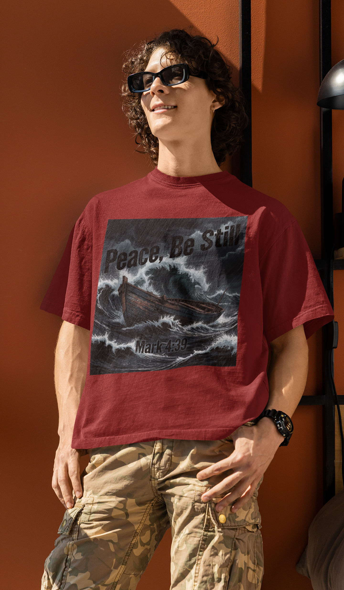 Peace Be Still - D3 - Unisex Oversized Classic T-Shirt