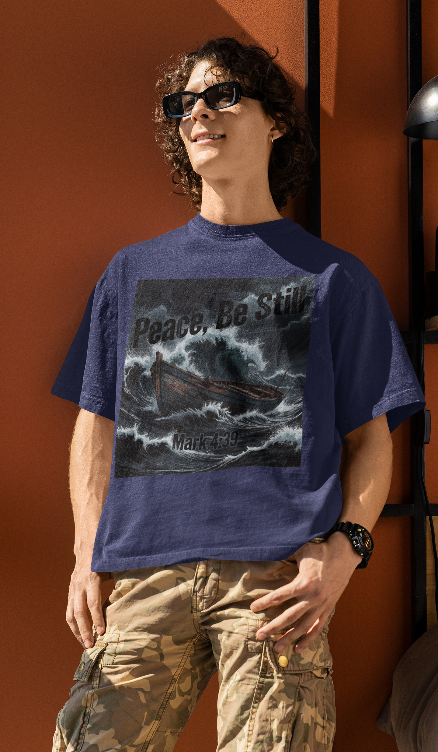 Peace Be Still - D3 - Unisex Oversized Classic T-Shirt
