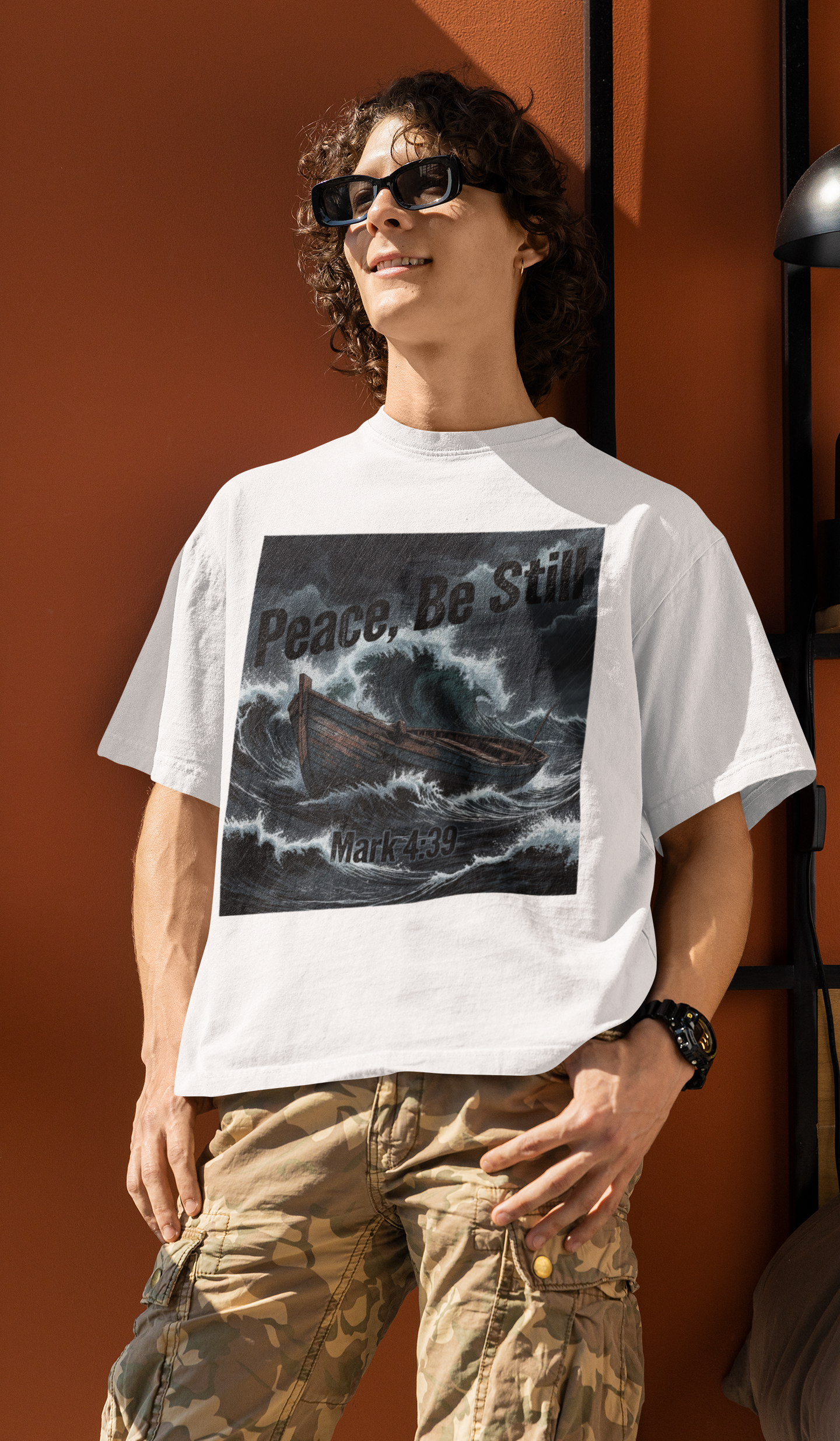 Peace Be Still - D3 - Unisex Oversized Classic T-Shirt