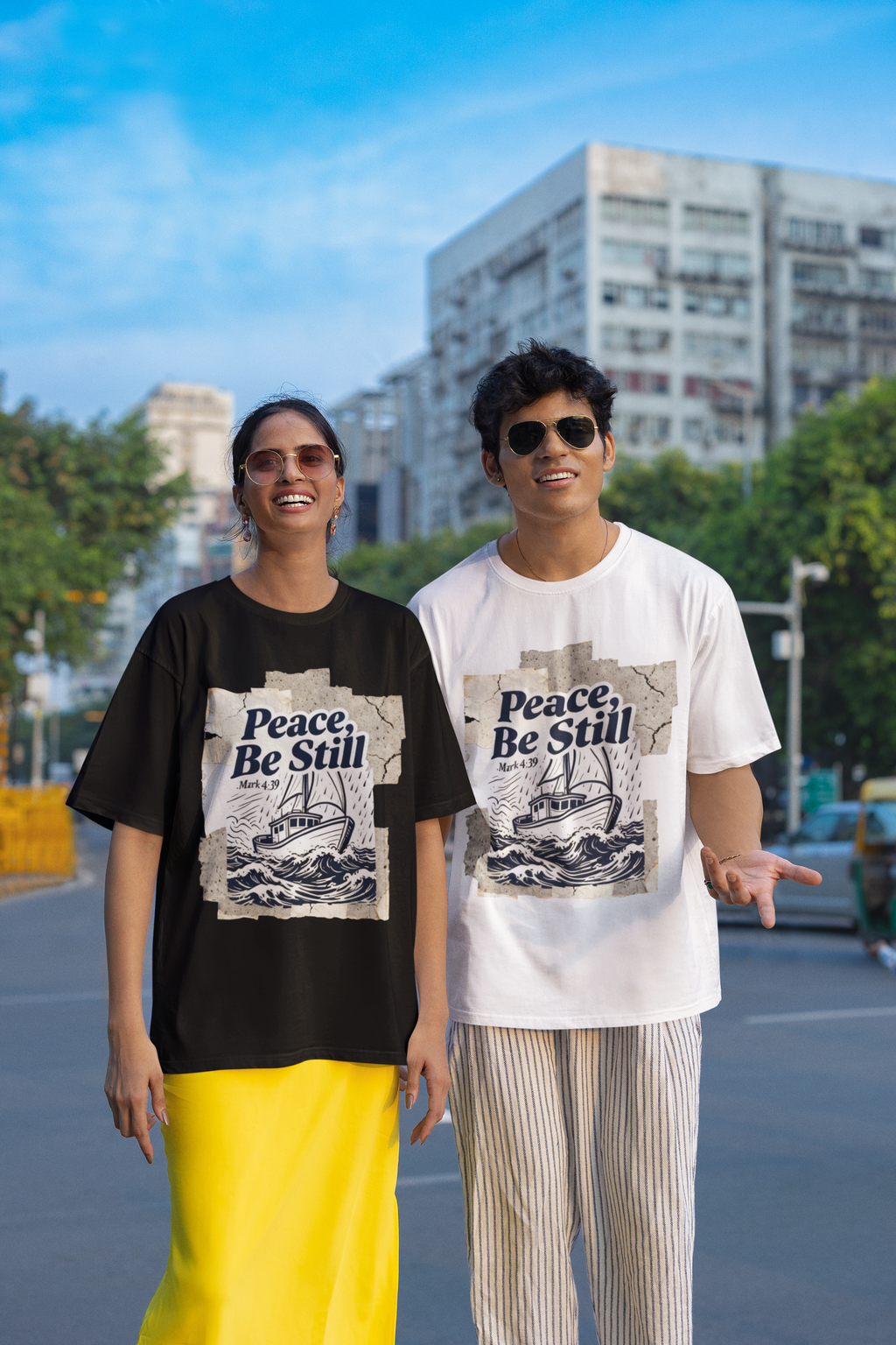 Peace Be Still - D1 - Unisex Oversized Classic T-Shirt