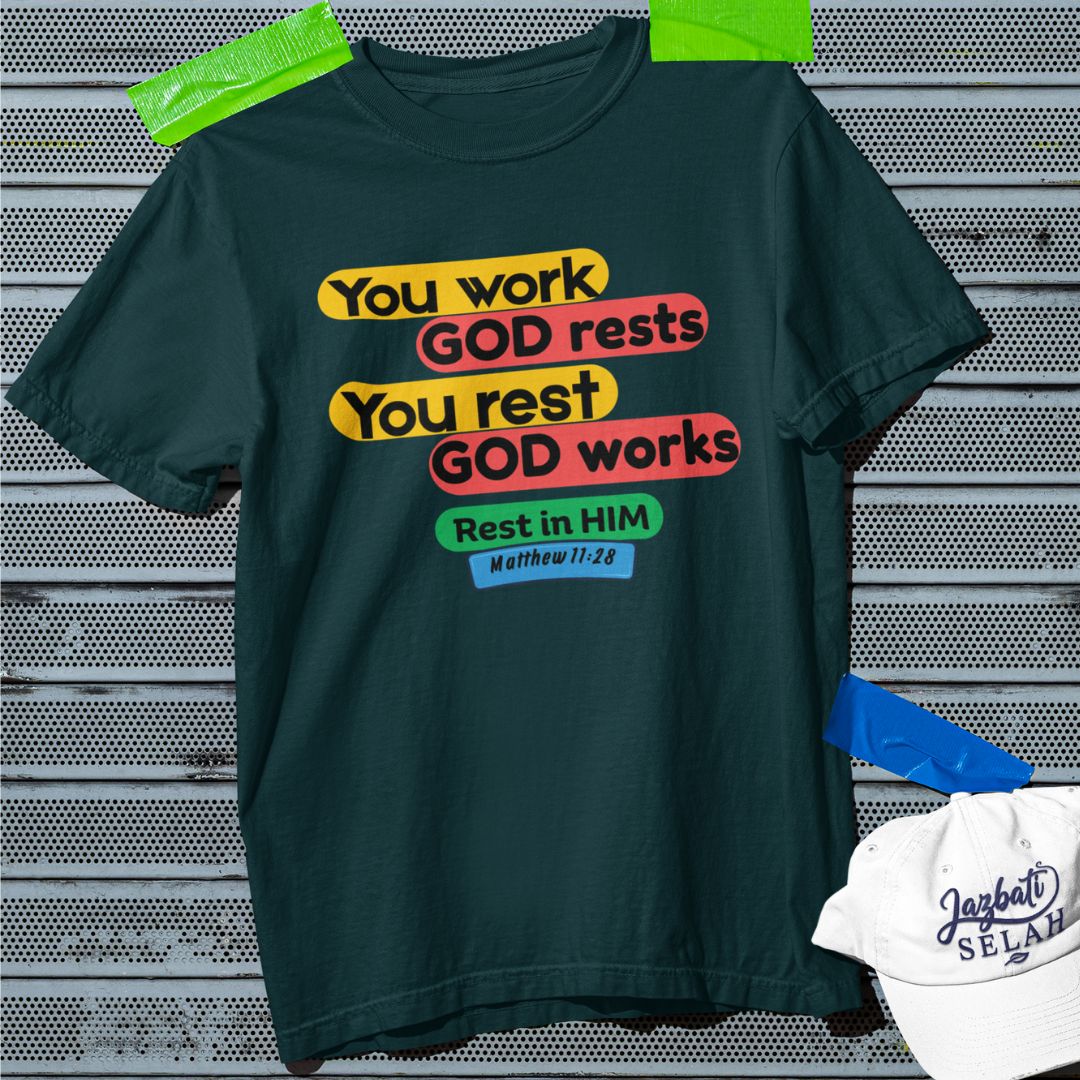 Rest in Him - Unisex Oversized Classic T-Shirt