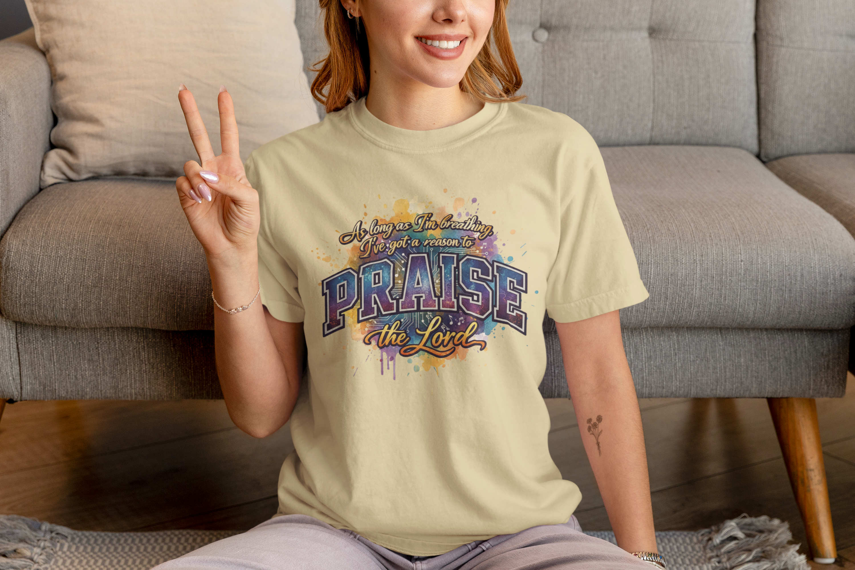 As Long As I'm Breathing I'll Praise - Unisex Supima T-Shirt