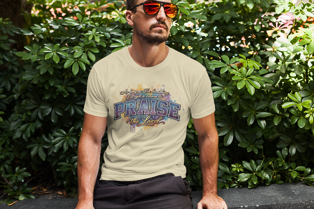 As Long As I'm Breathing I'll Praise - Unisex Supima T-Shirt