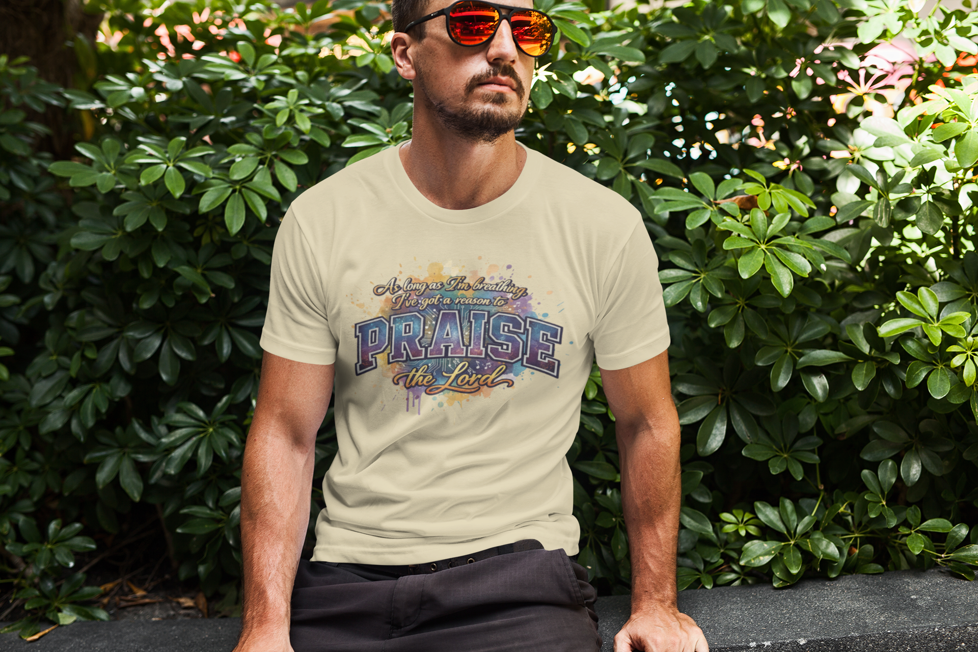 As Long As I'm Breathing I'll Praise - Unisex Supima T-Shirt