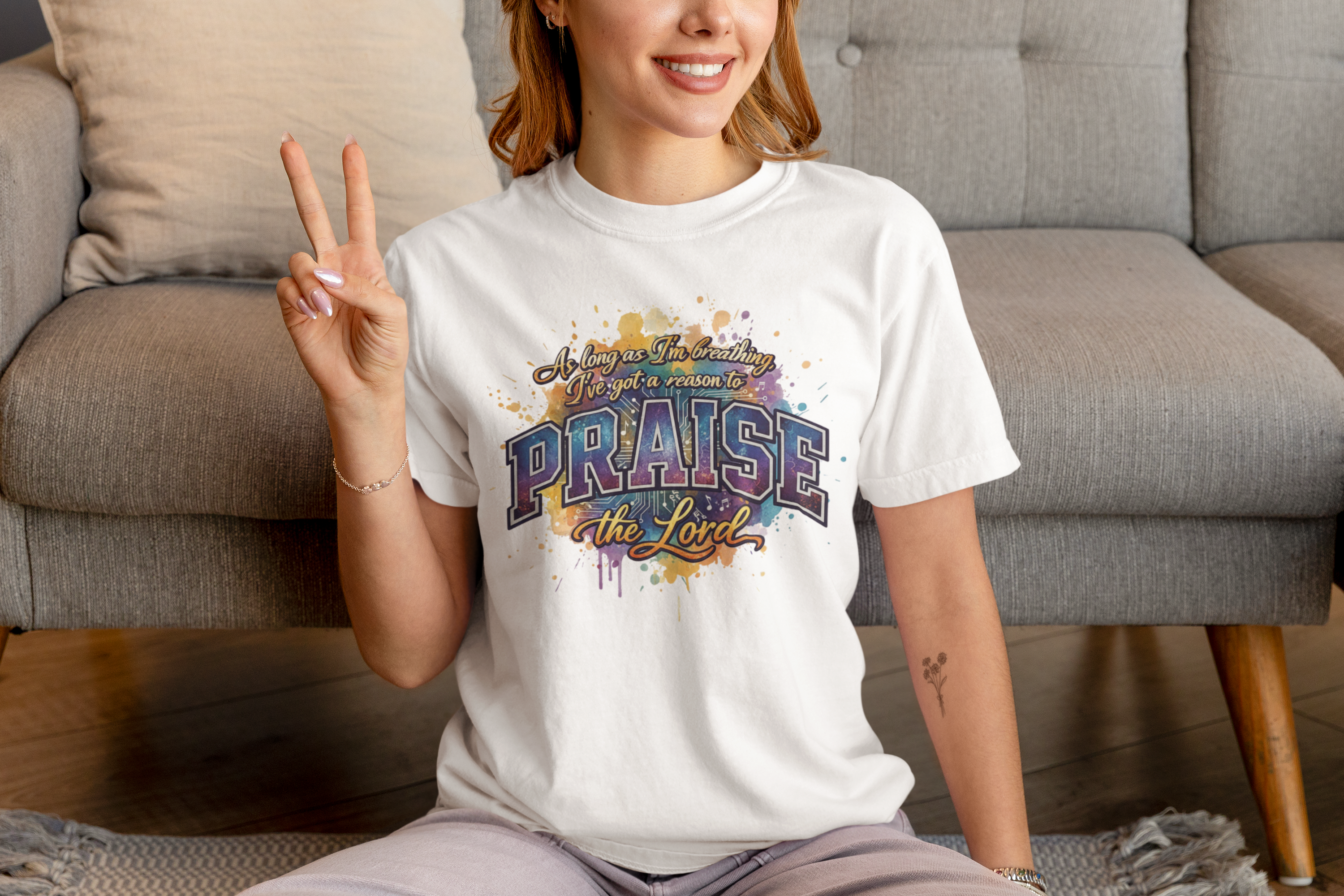 As Long As I'm Breathing I'll Praise - Unisex Supima T-Shirt
