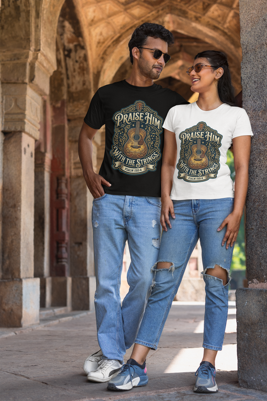 Praise Him With the Strings - Unisex Supima T-Shirt