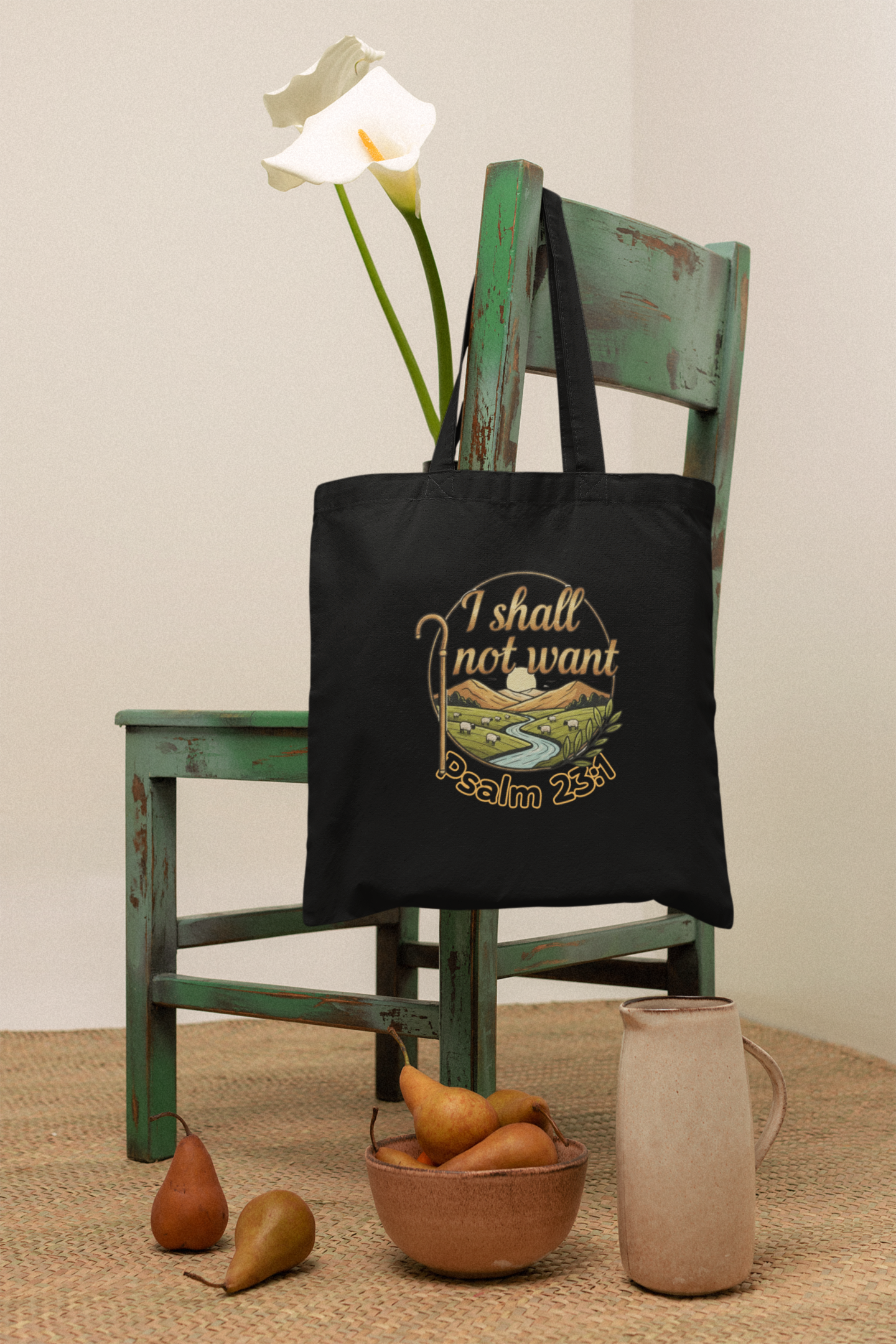 I Shall Not Want - Essential Signature Tote Bag (with Zipper)