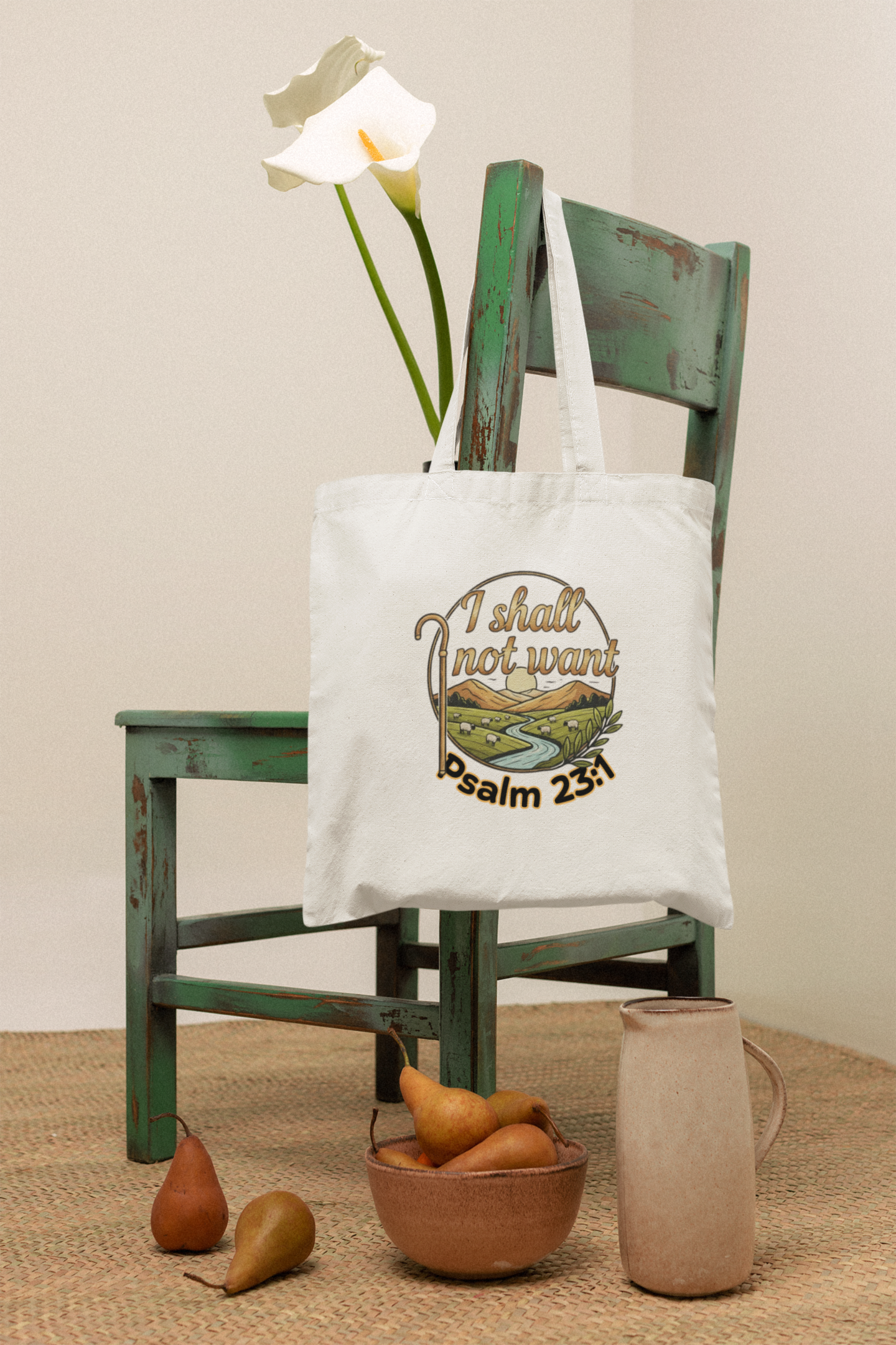 I Shall Not Want - Essential Signature Tote Bag (with Zipper)