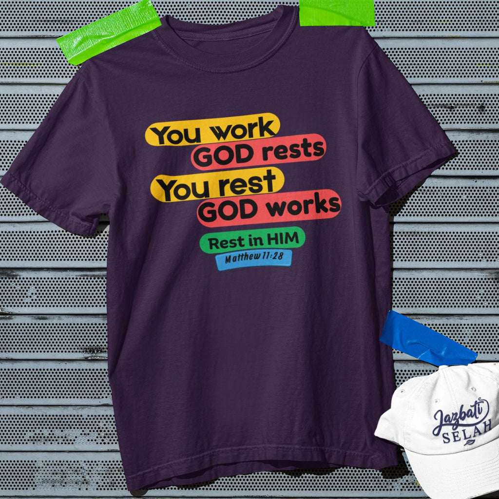 Rest in Him - Unisex Oversized Classic T-Shirt