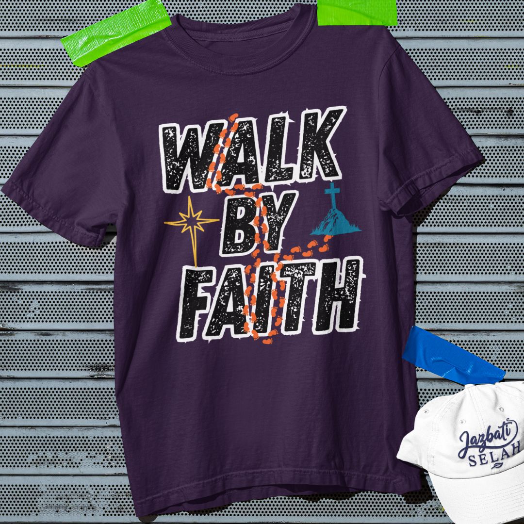 Walk by Faith - Unisex Oversized Classic T-Shirt