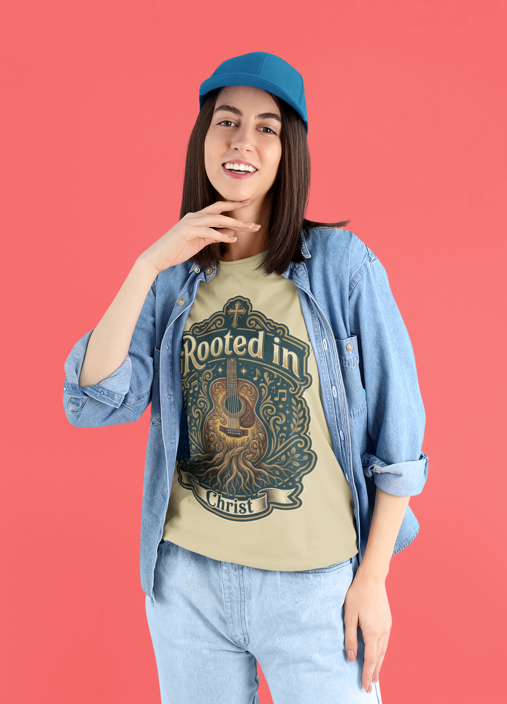 Rooted in Christ - Unisex Supima T-Shirt