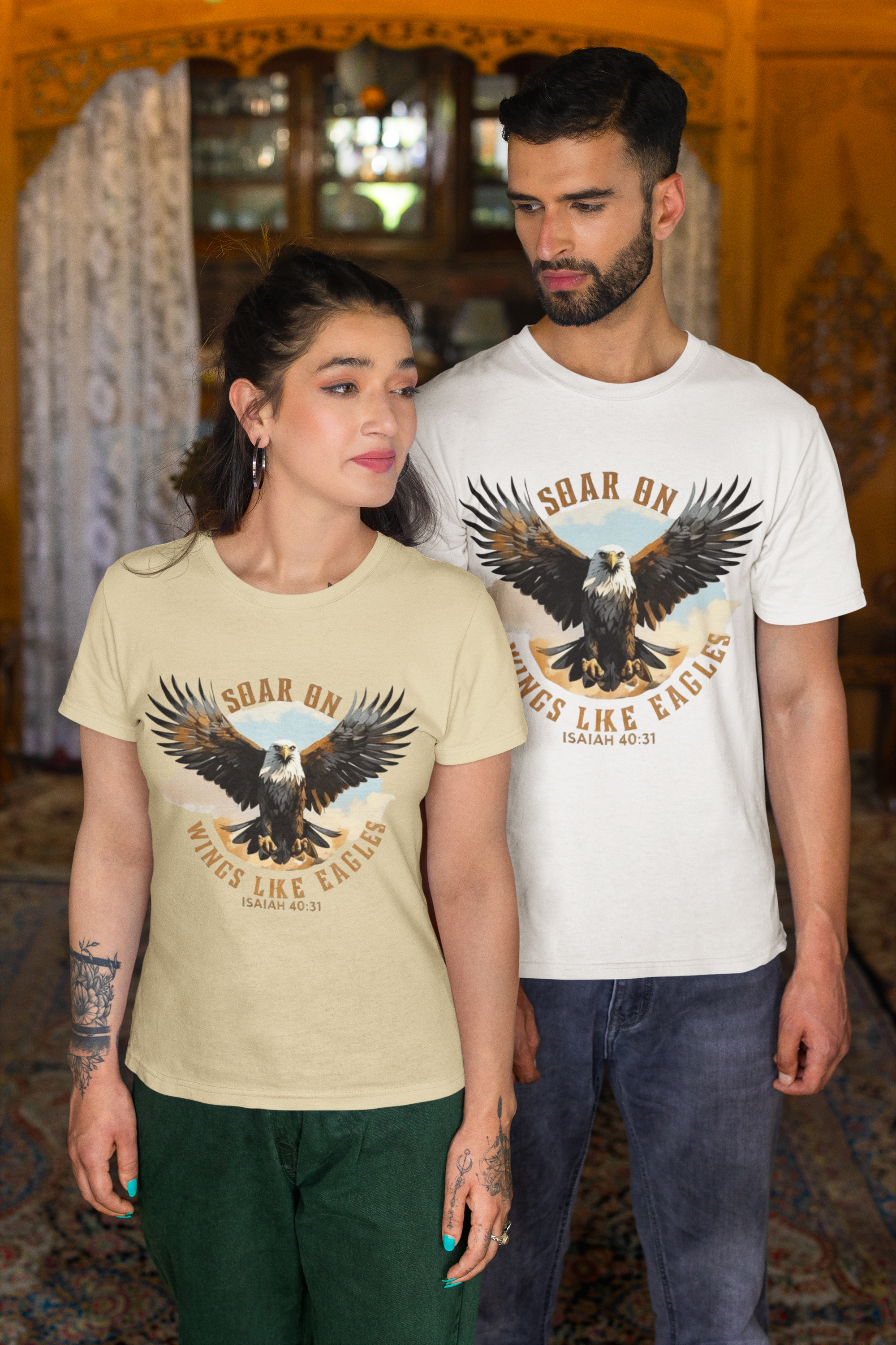 Soar On Wings Like Eagles - Unisex Supima T-Shirt
