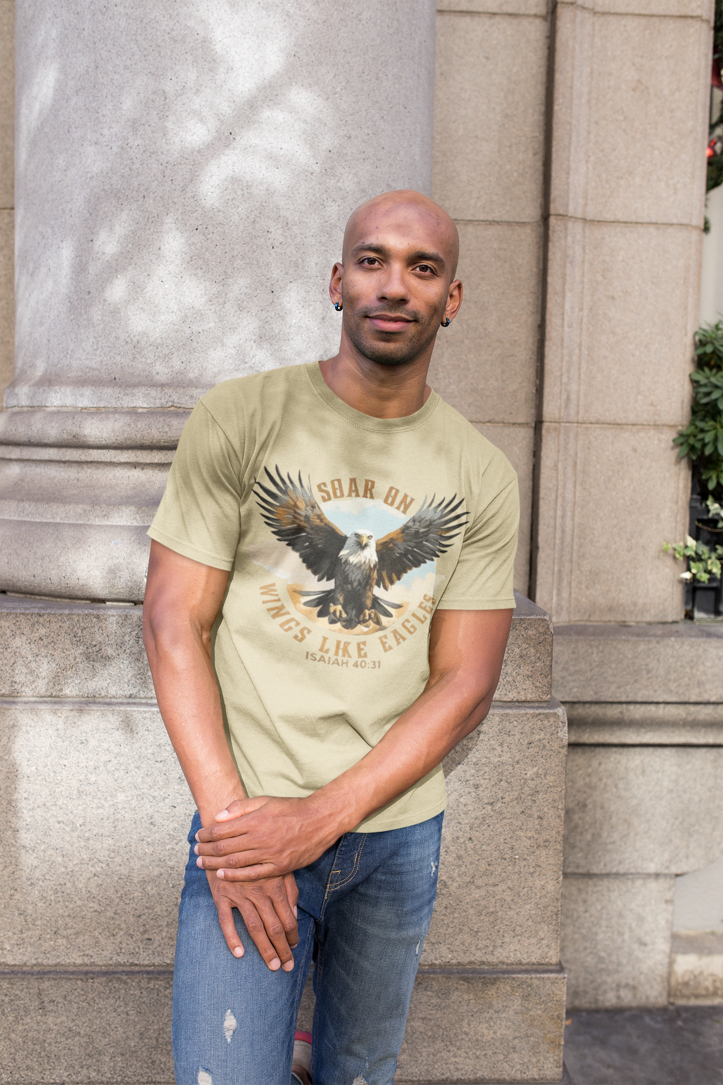 Soar On Wings Like Eagles - Unisex Supima T-Shirt