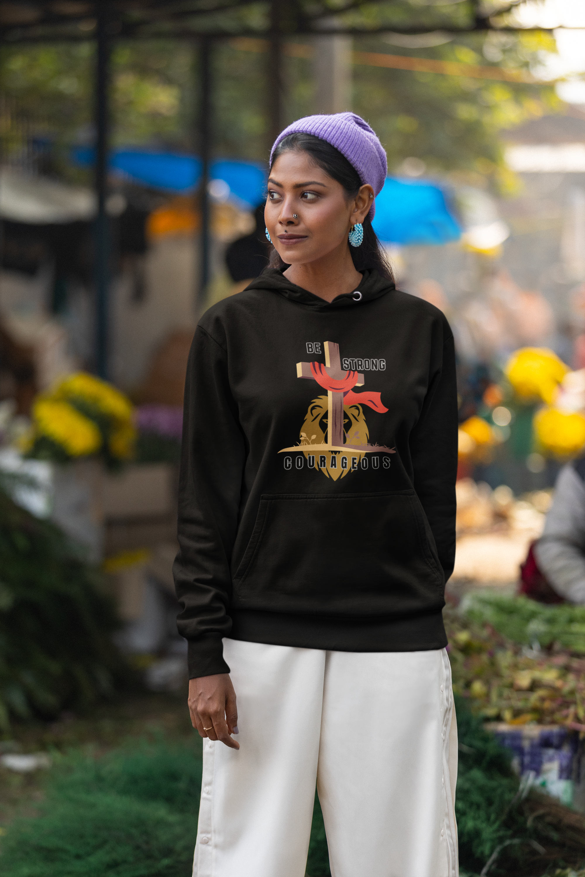 Be Strong & Courageous - Unisex Hoodie