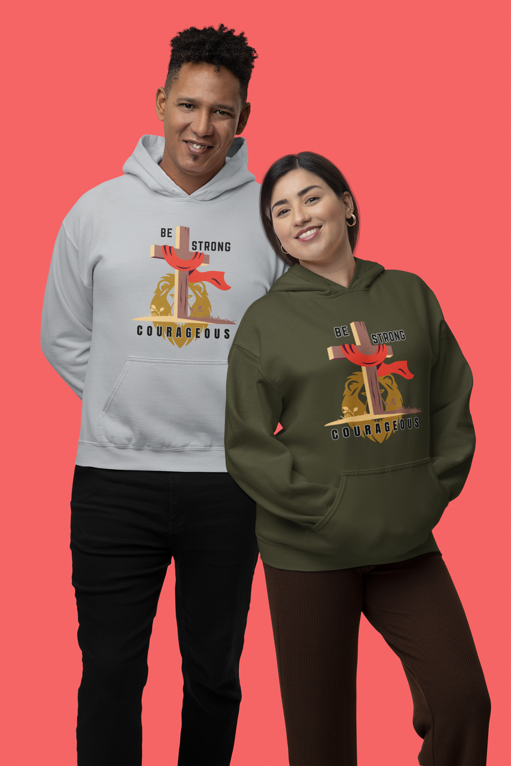 Be Strong & Courageous - Unisex Hoodie
