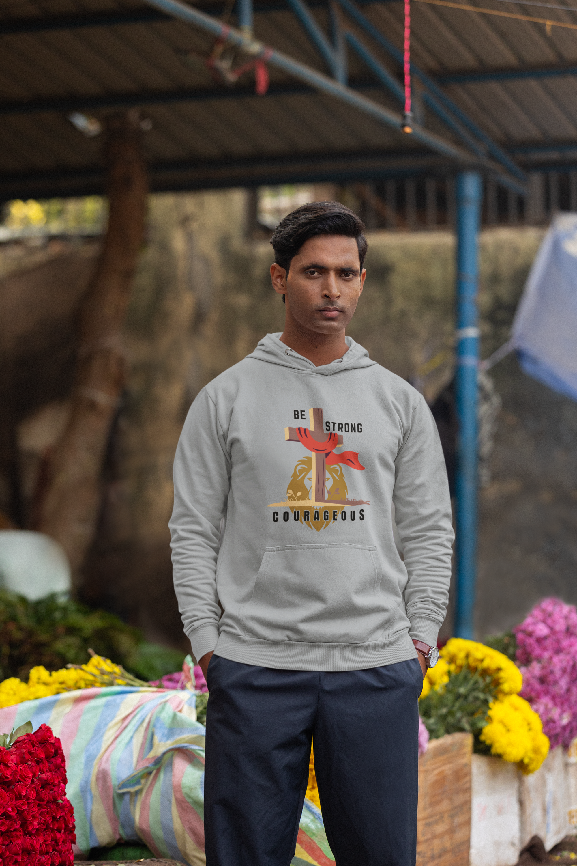 Be Strong & Courageous - Unisex Hoodie