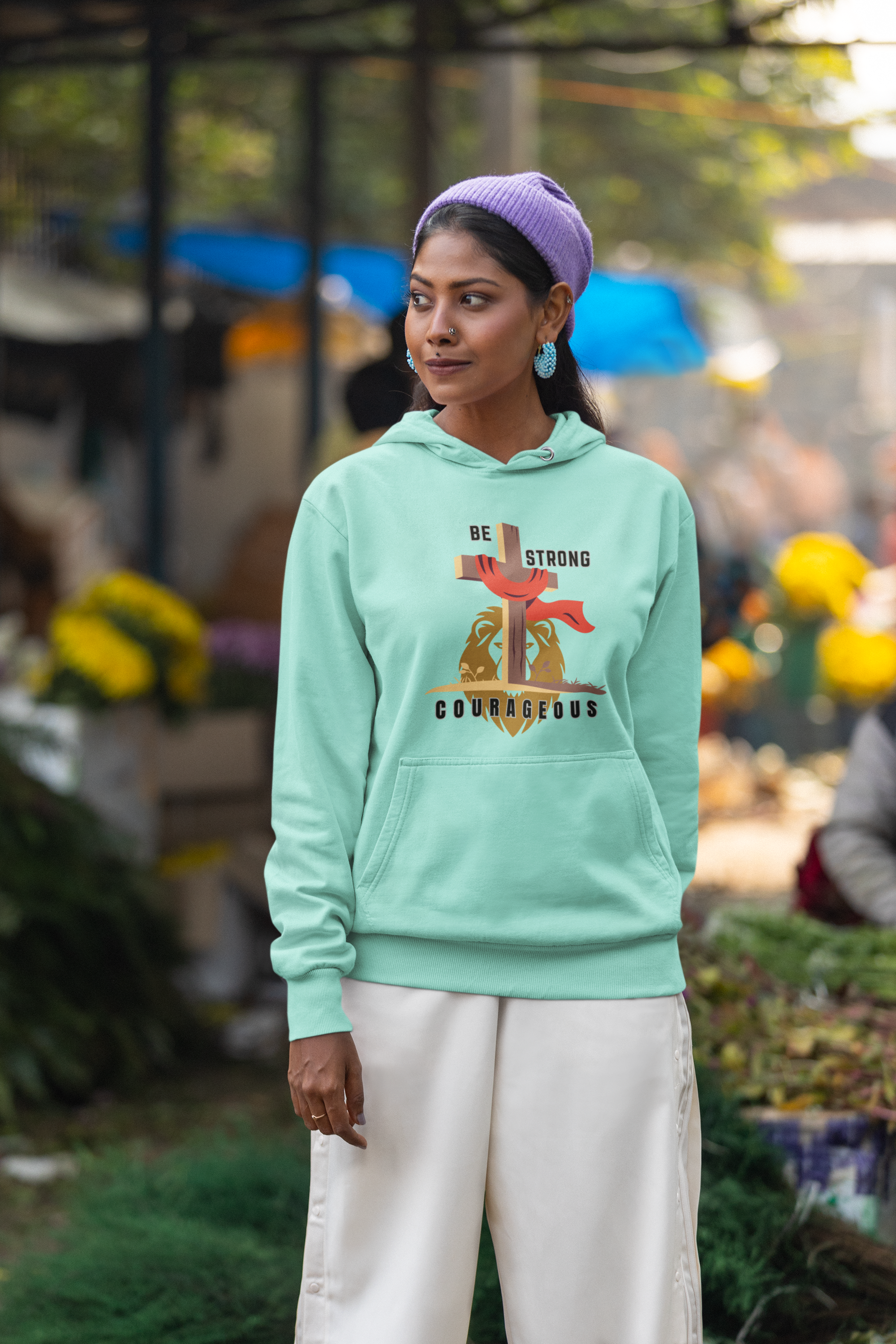 Be Strong & Courageous - Unisex Hoodie