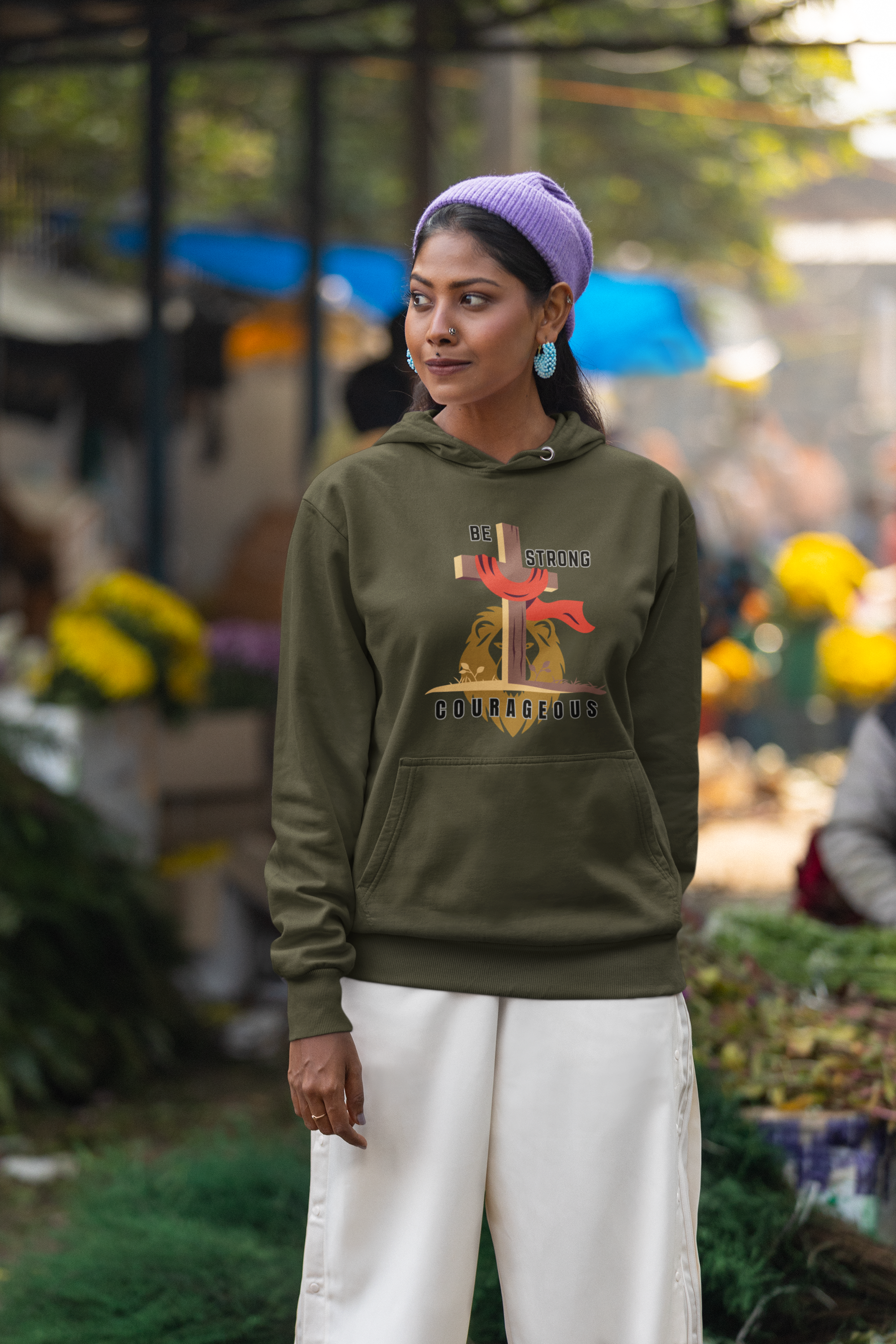 Be Strong & Courageous - Unisex Hoodie