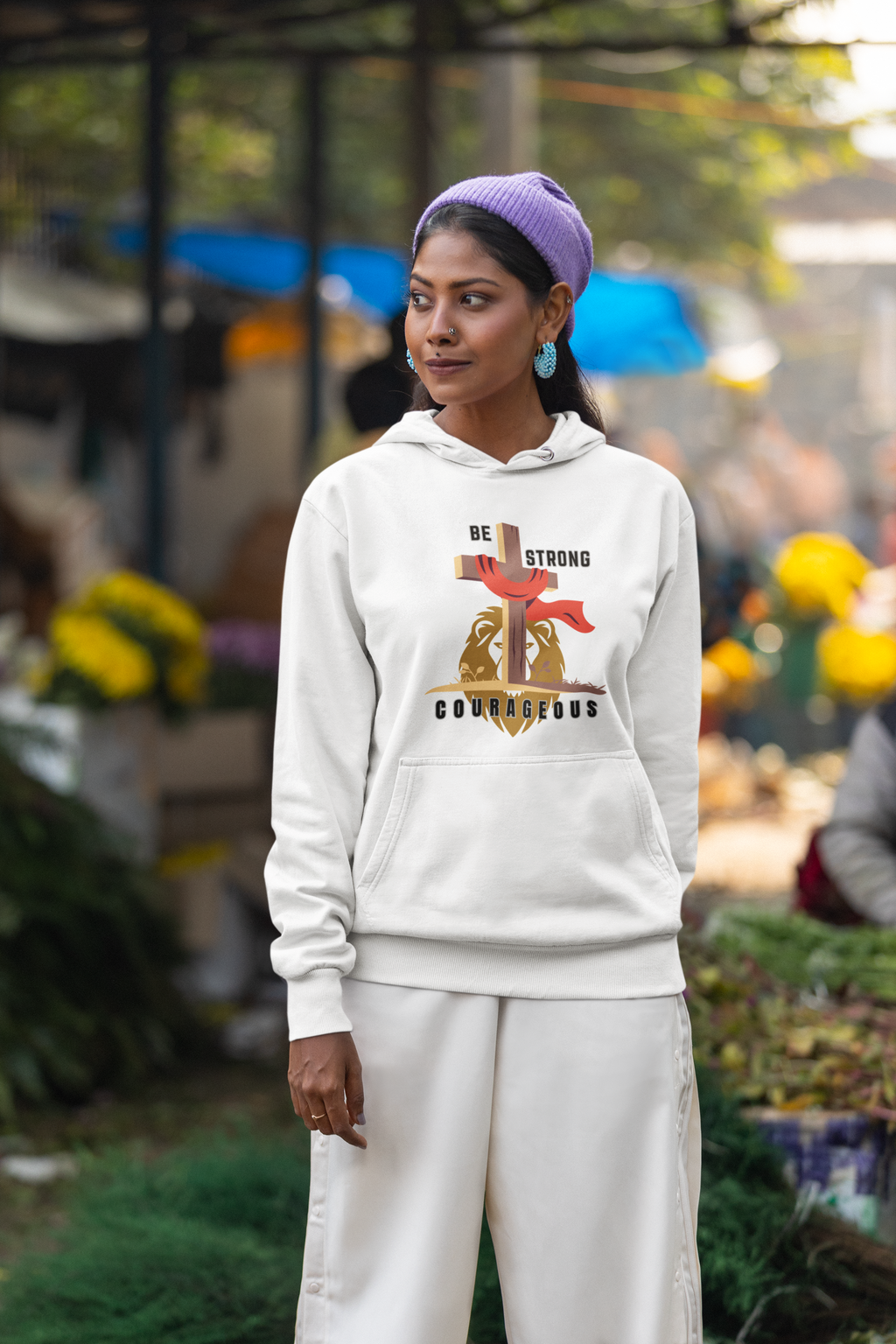 Be Strong & Courageous - Unisex Hoodie