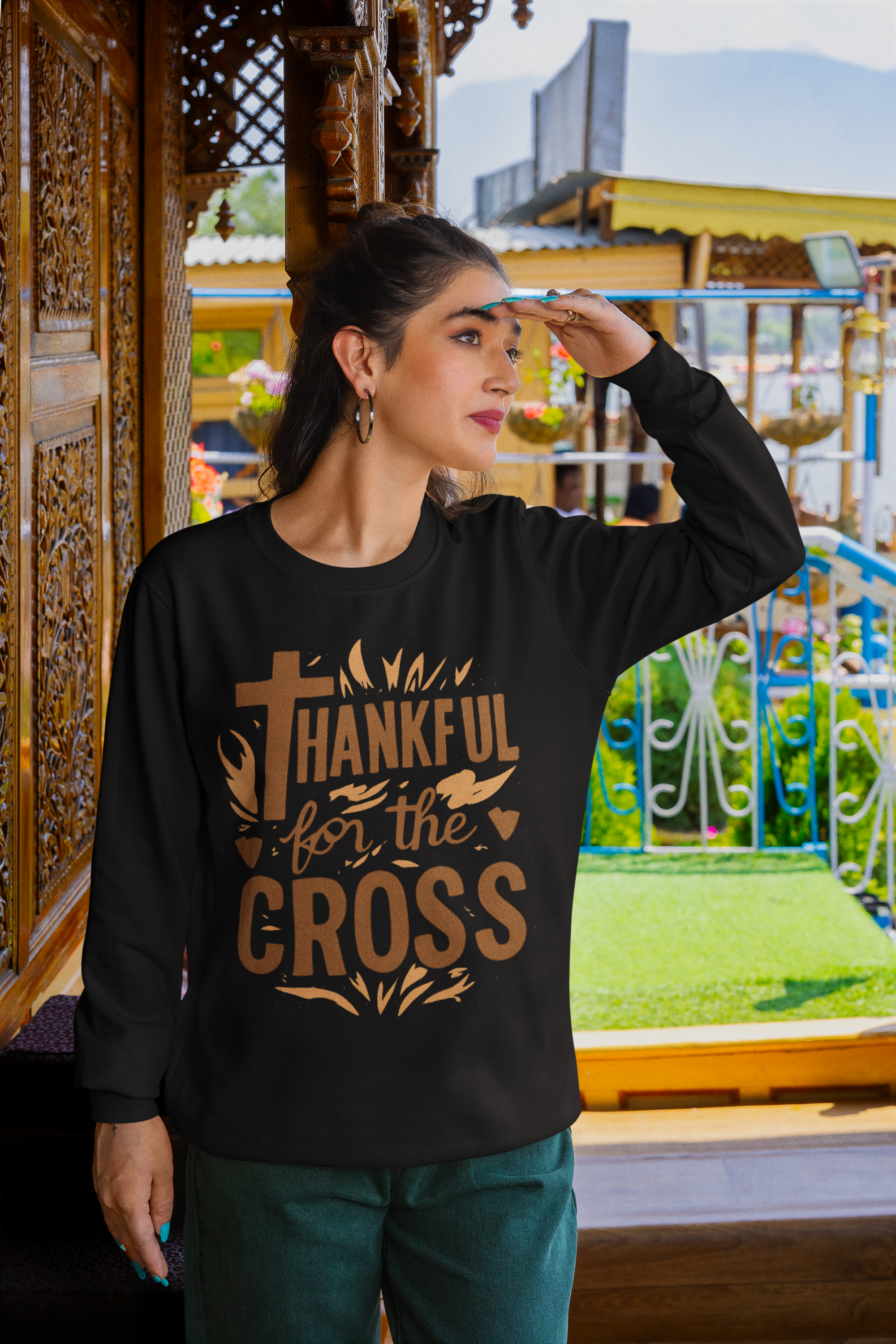 Thankful For the Cross - Unisex Sweatshirt