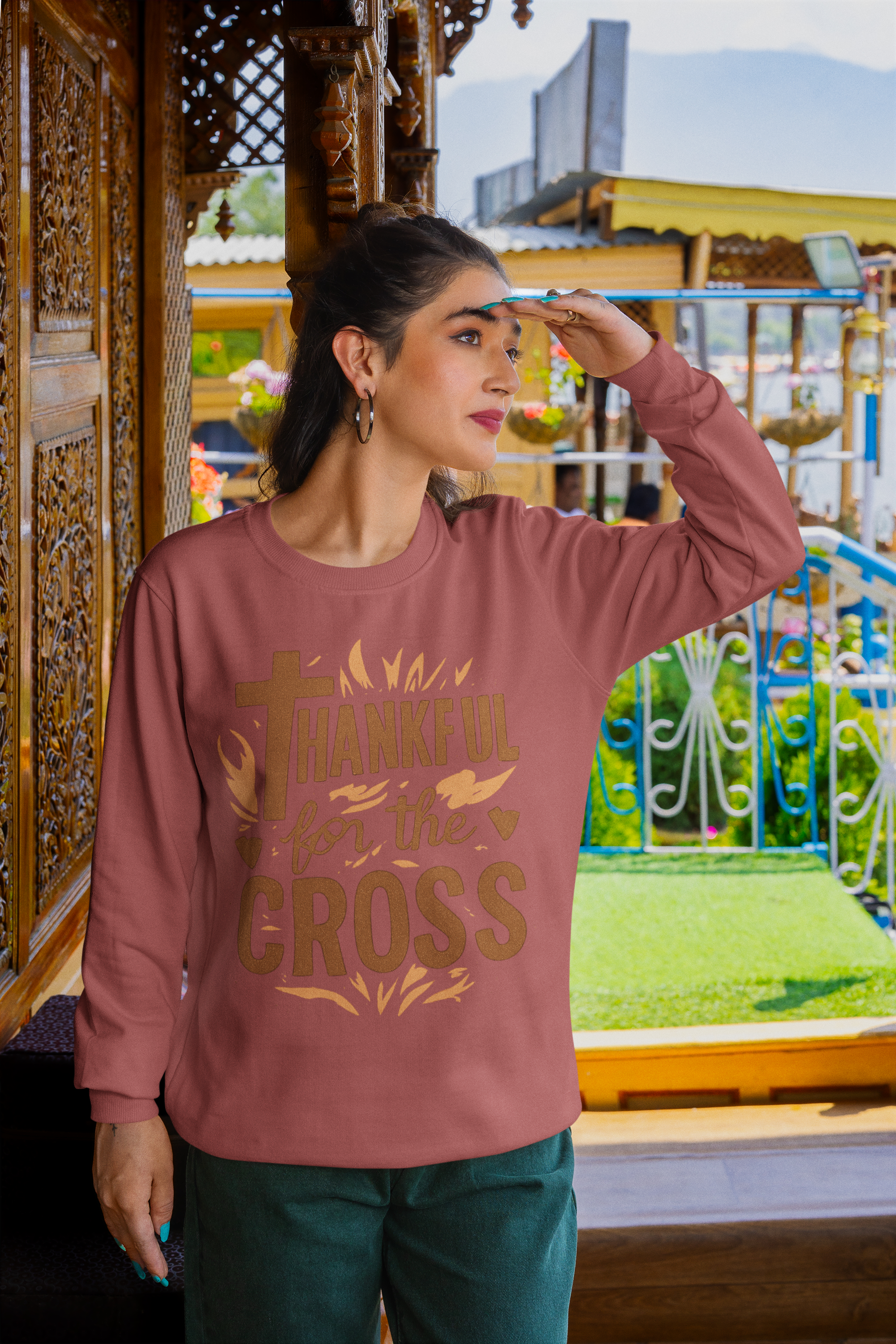 Thankful For the Cross - Unisex Sweatshirt