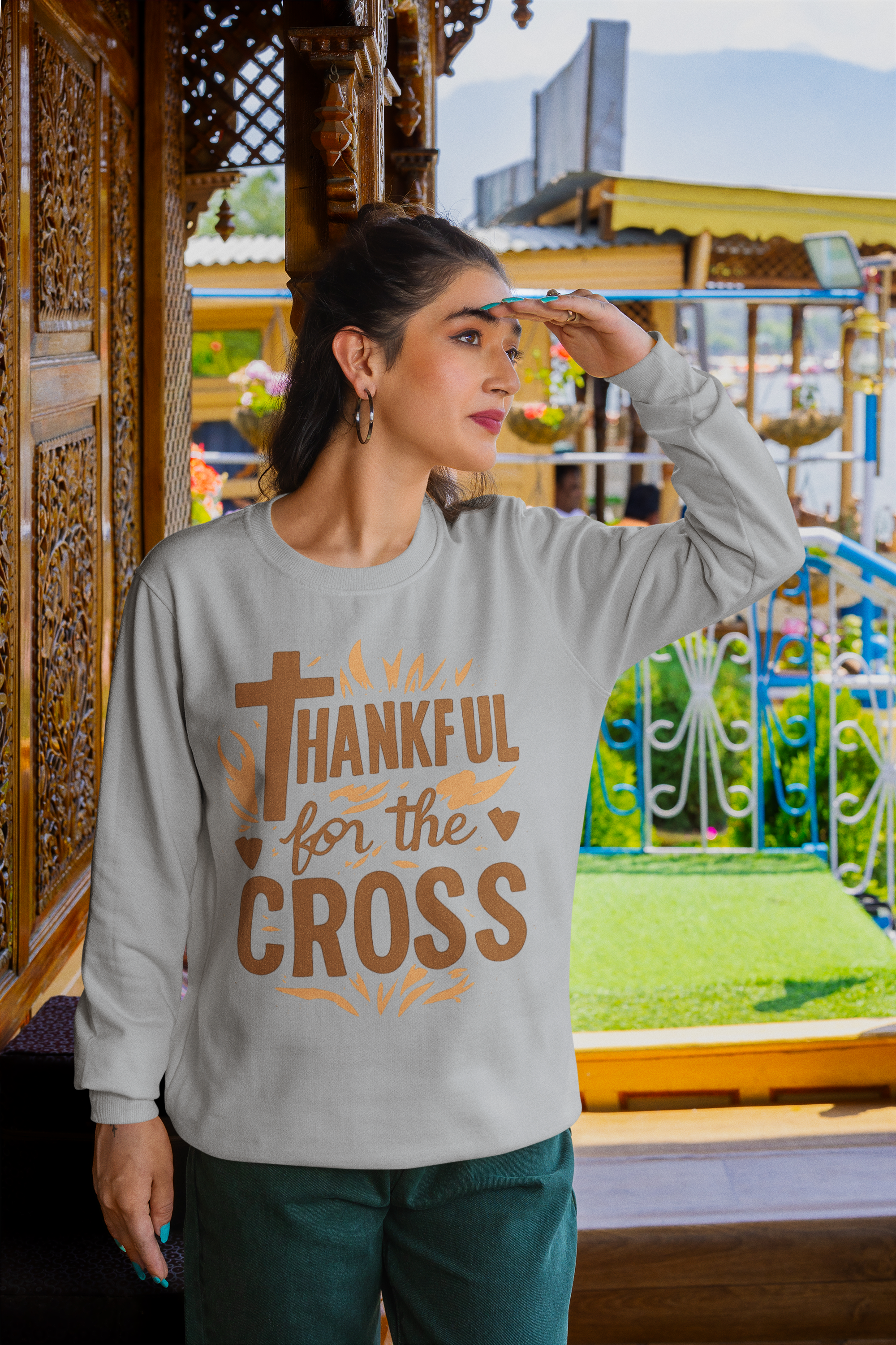 Thankful For the Cross - Unisex Sweatshirt