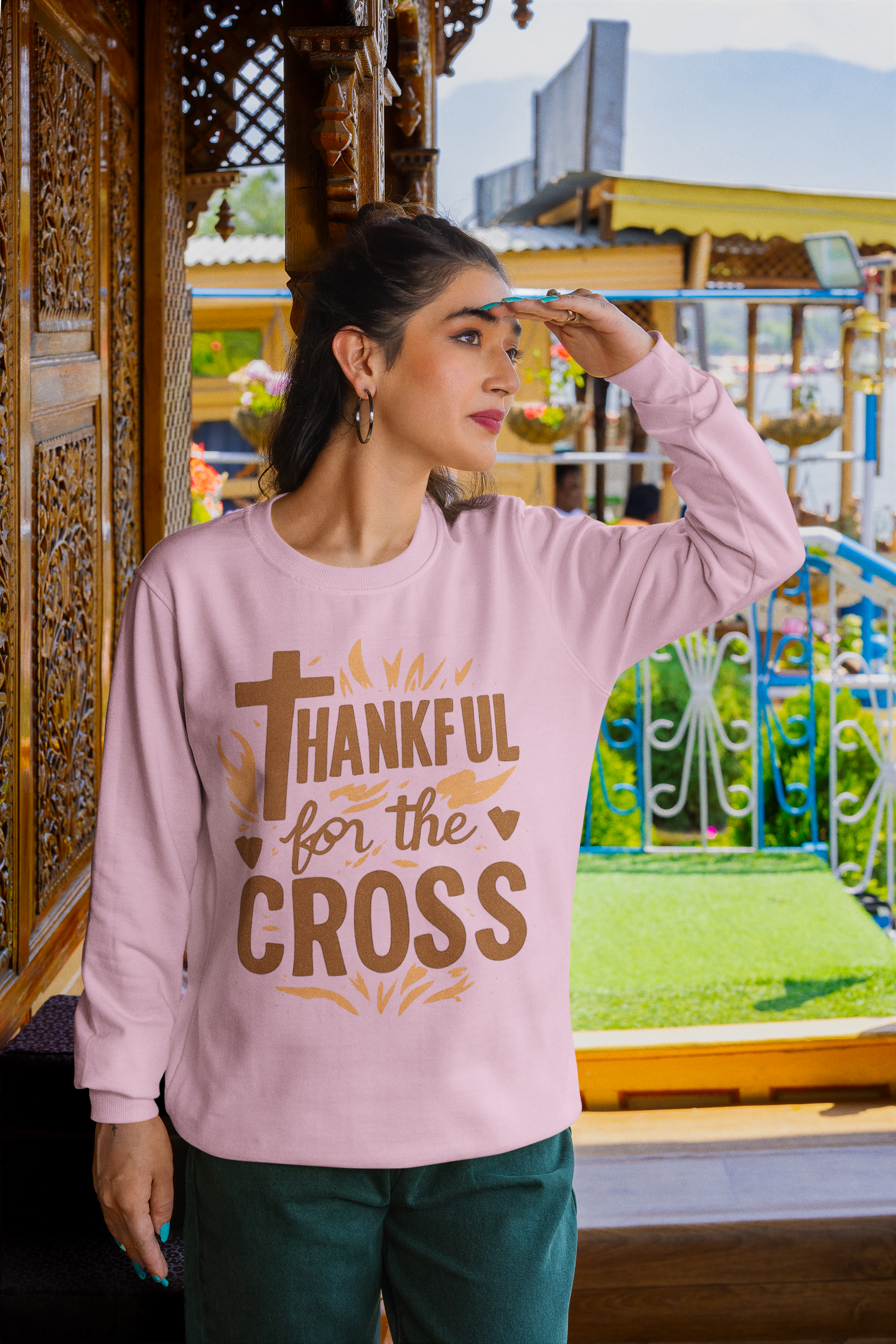 Thankful For the Cross - Unisex Sweatshirt