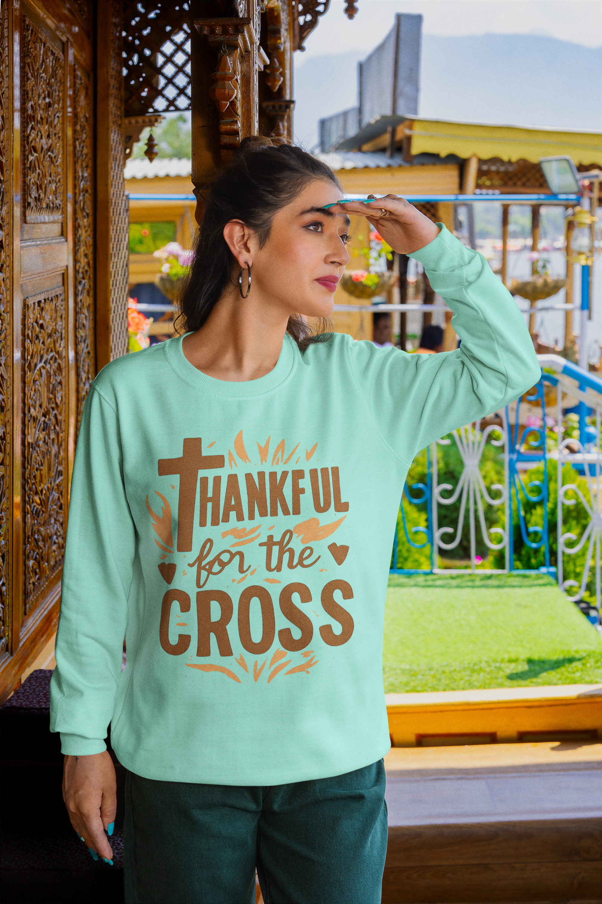Thankful For the Cross - Unisex Sweatshirt