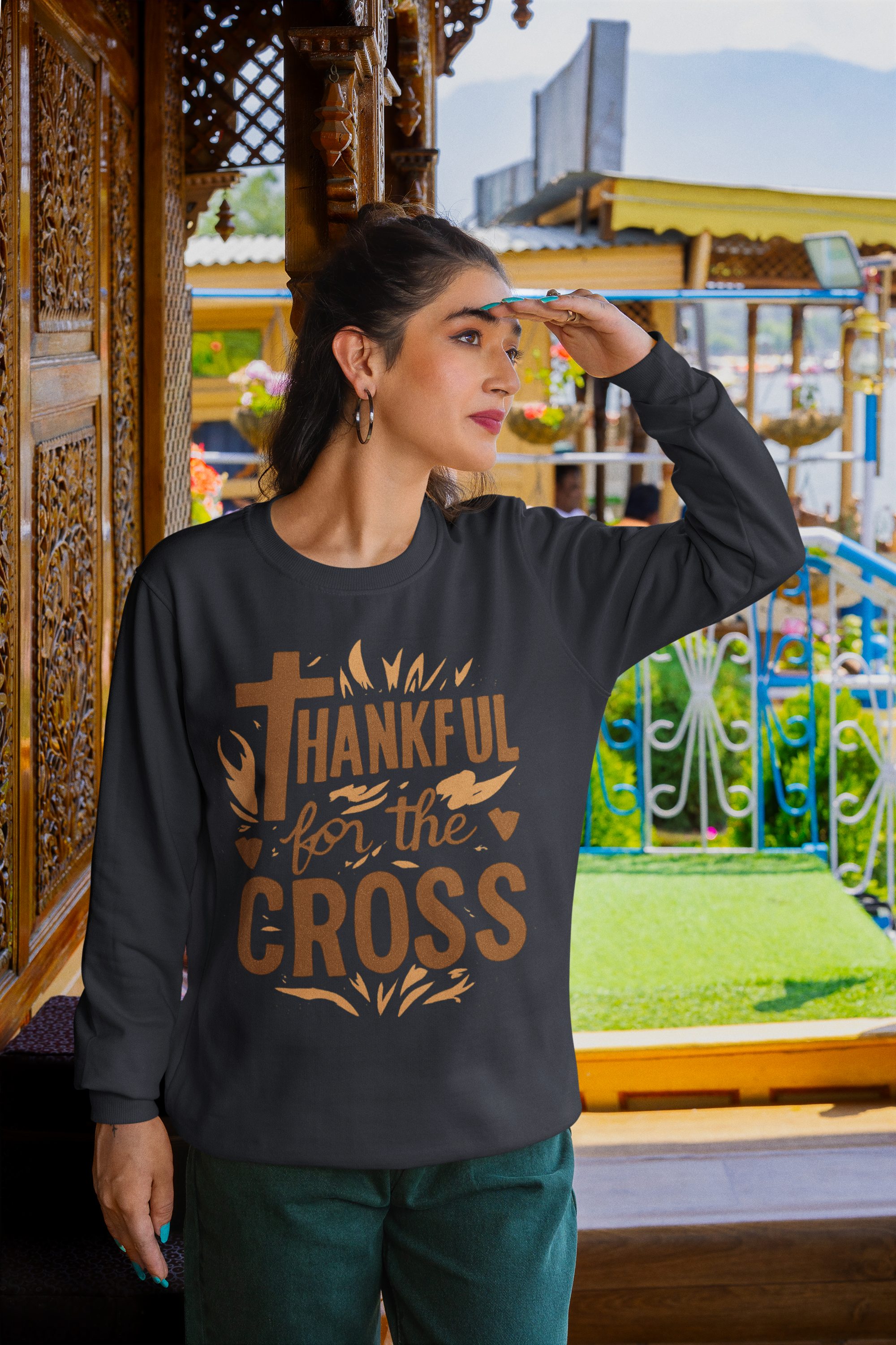 Thankful For the Cross - Unisex Sweatshirt